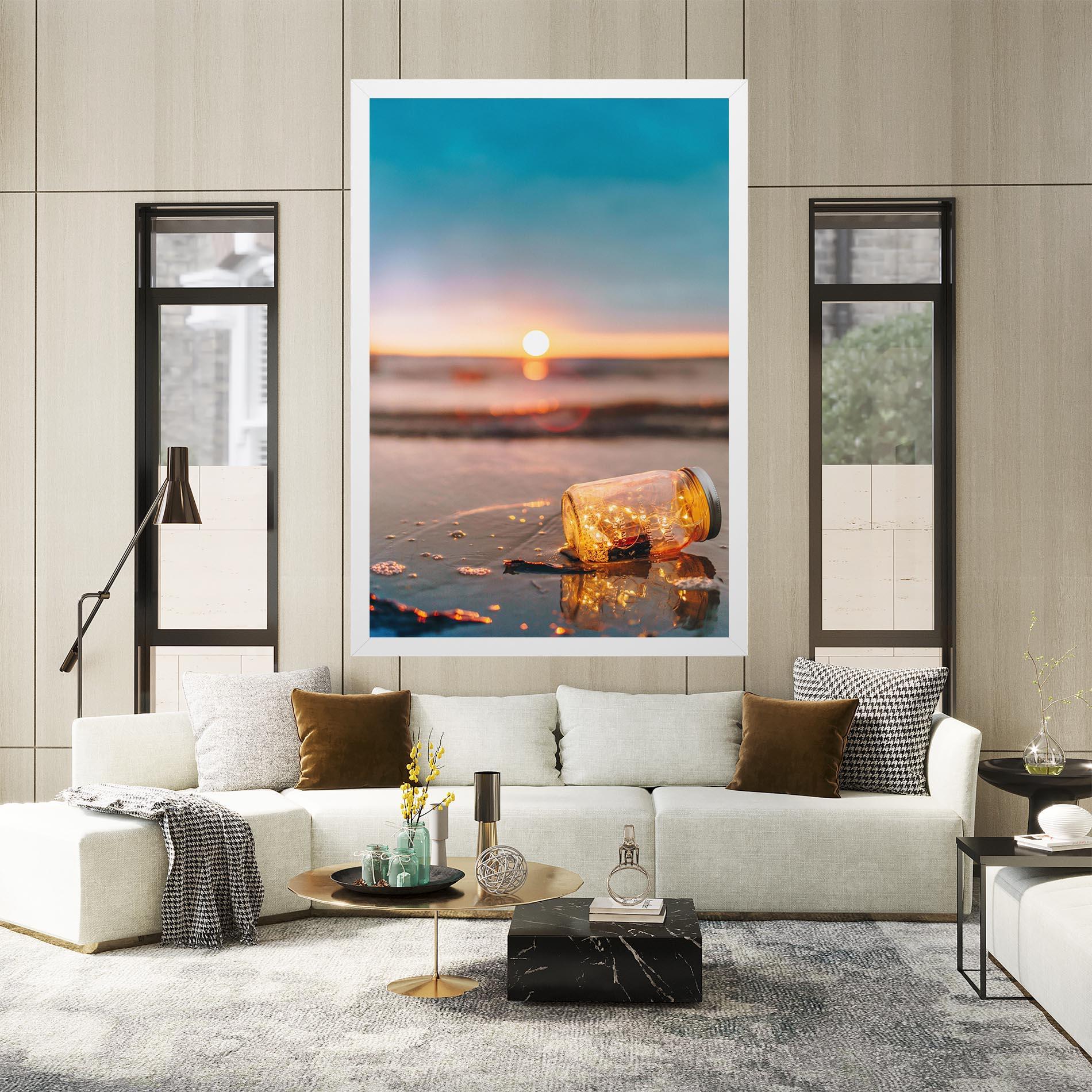 Leinwandbild Jar With Lights mockup 2