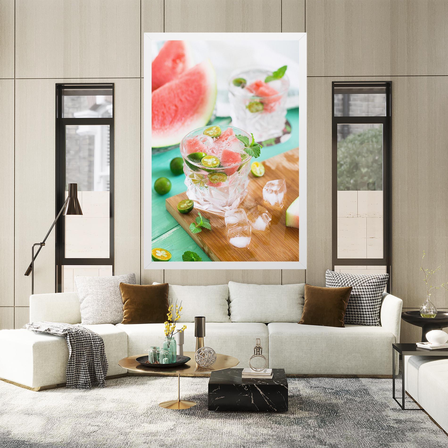 Leinwandbild Summer Drink mockup 2