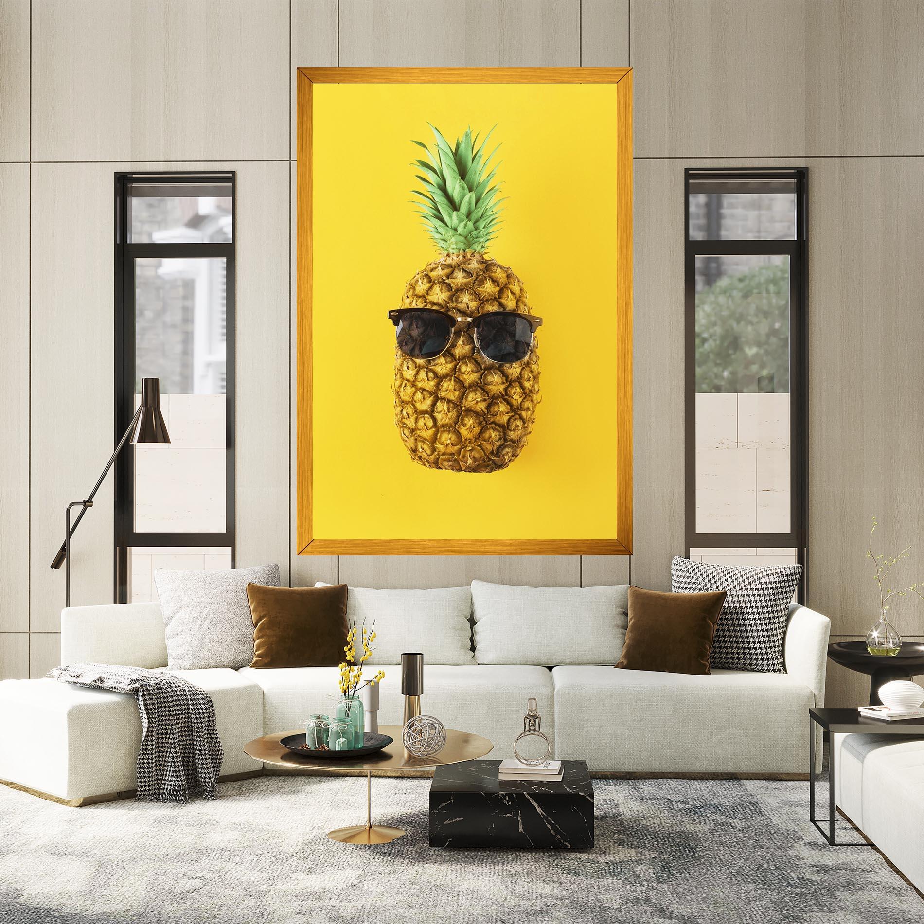 Leinwandbild Fresh Pineapple mockup 2