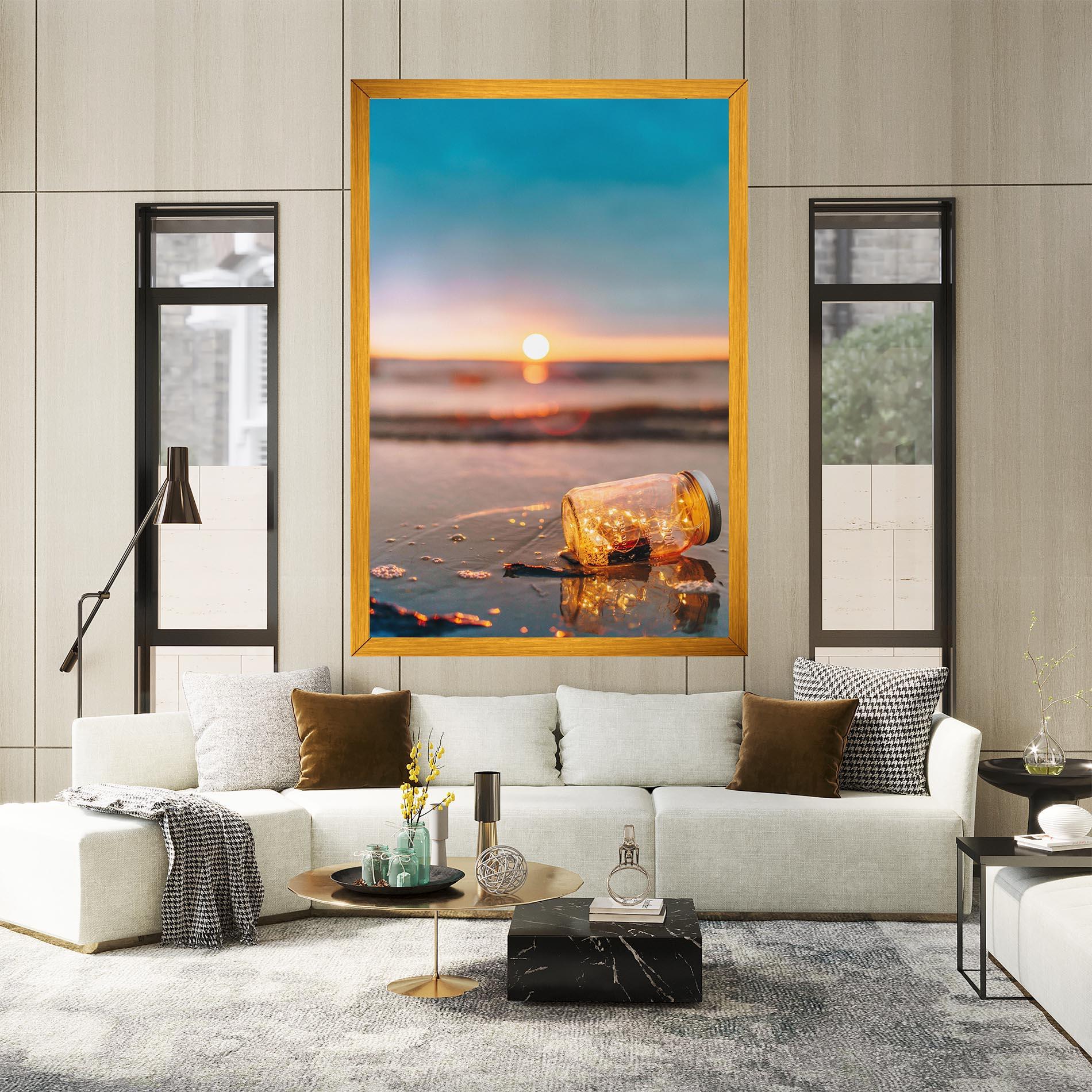 Leinwandbild Jar With Lights mockup 2