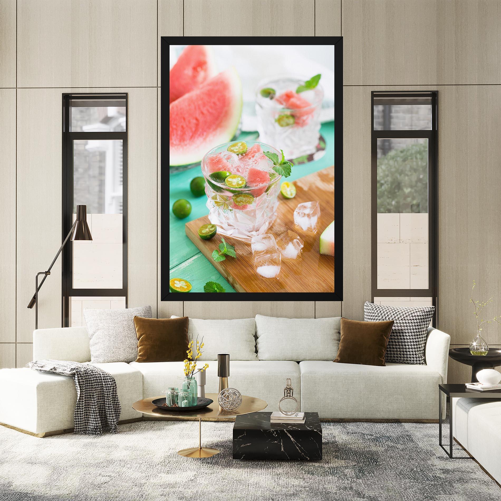 Leinwandbild Summer Drink mockup 2