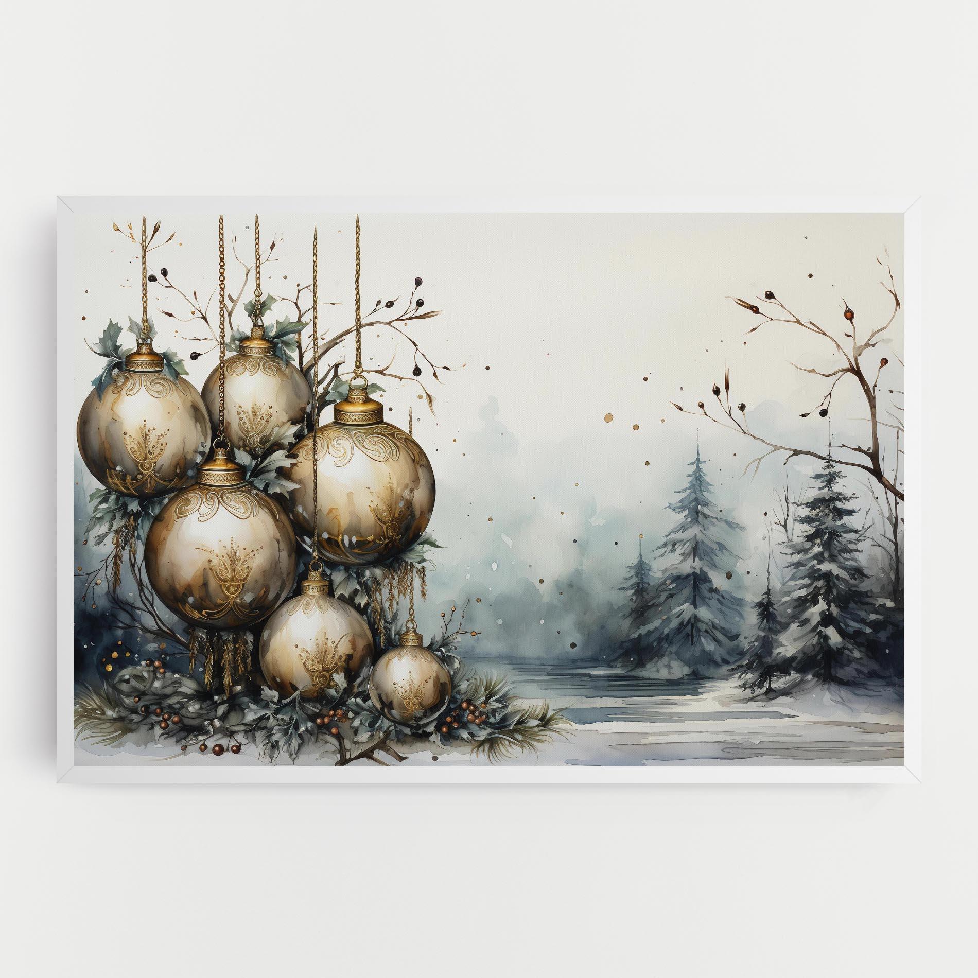 Leinwandbild Christmas Art Paper mockup 0