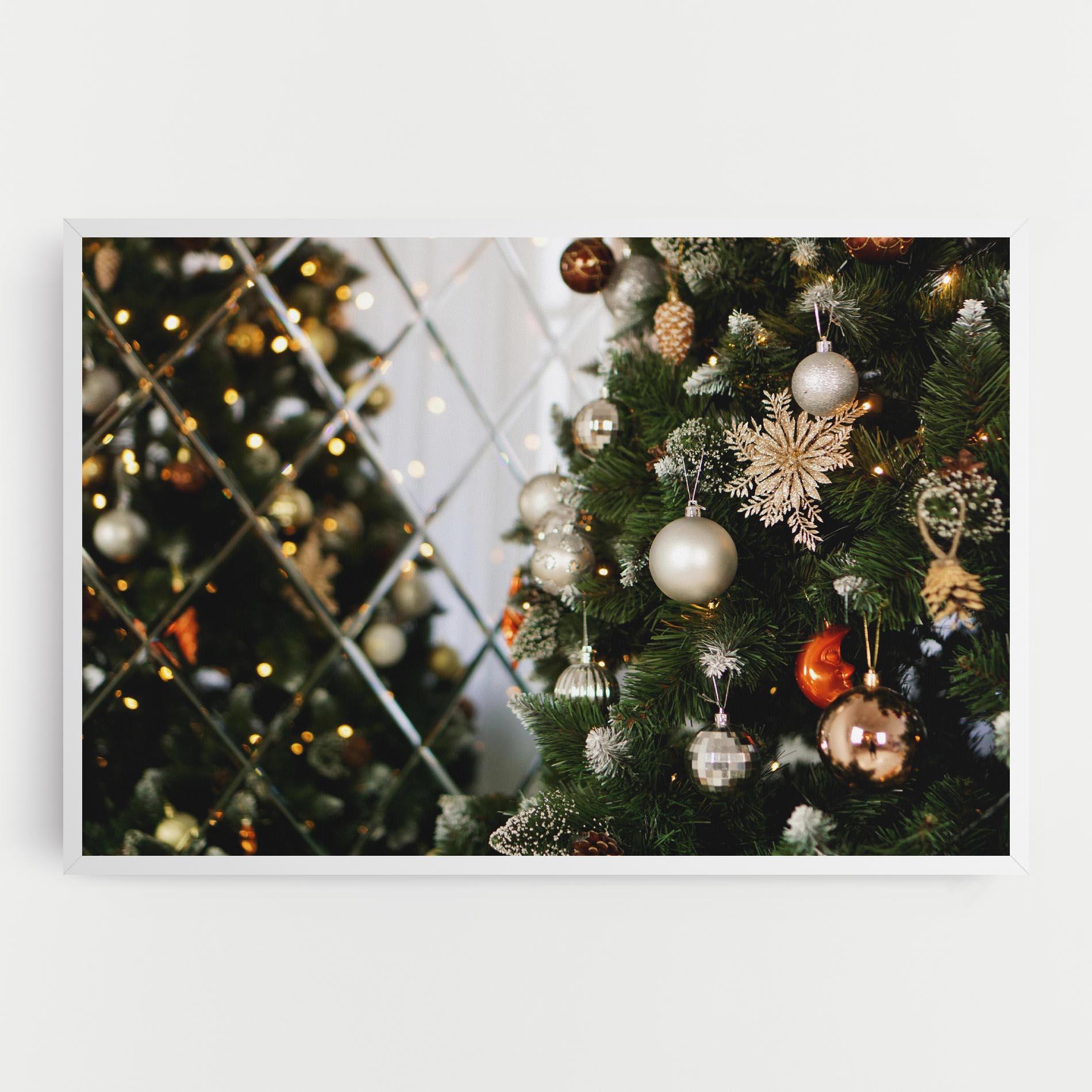 Leinwandbild Christmas Decor Tree mockup 0