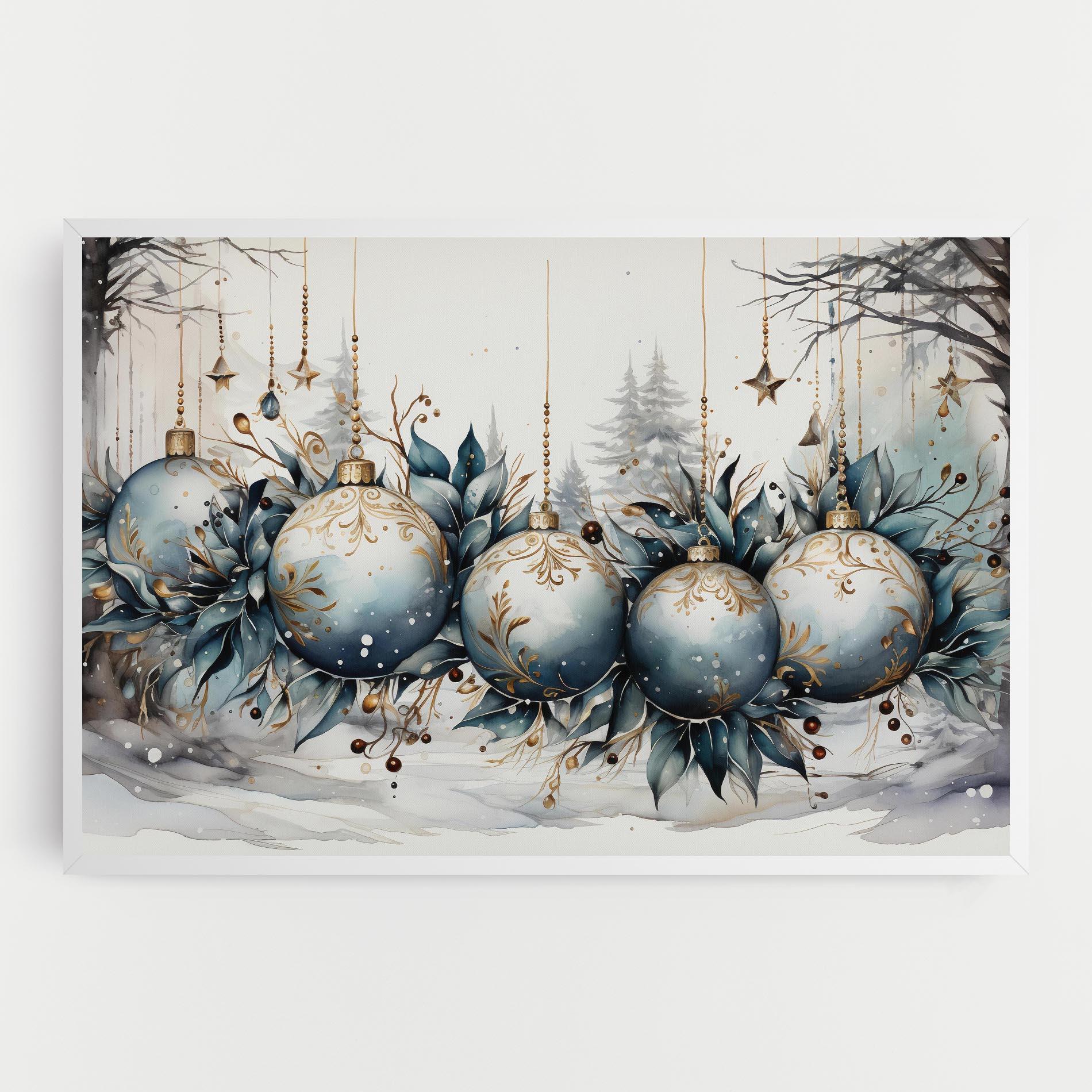 Leinwandbild Christmas Paper mockup 0