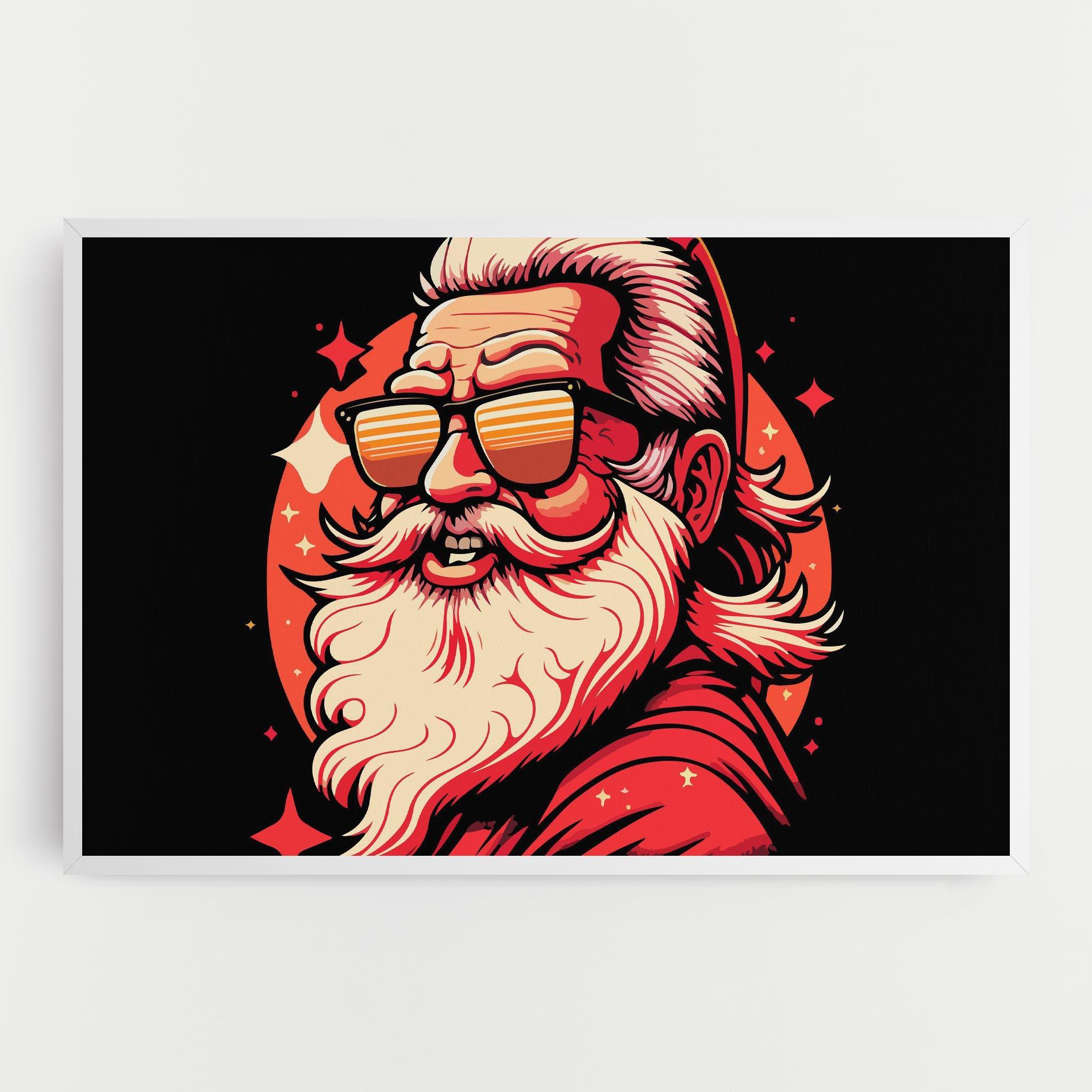 Leinwandbild Glasses Santa mockup 0