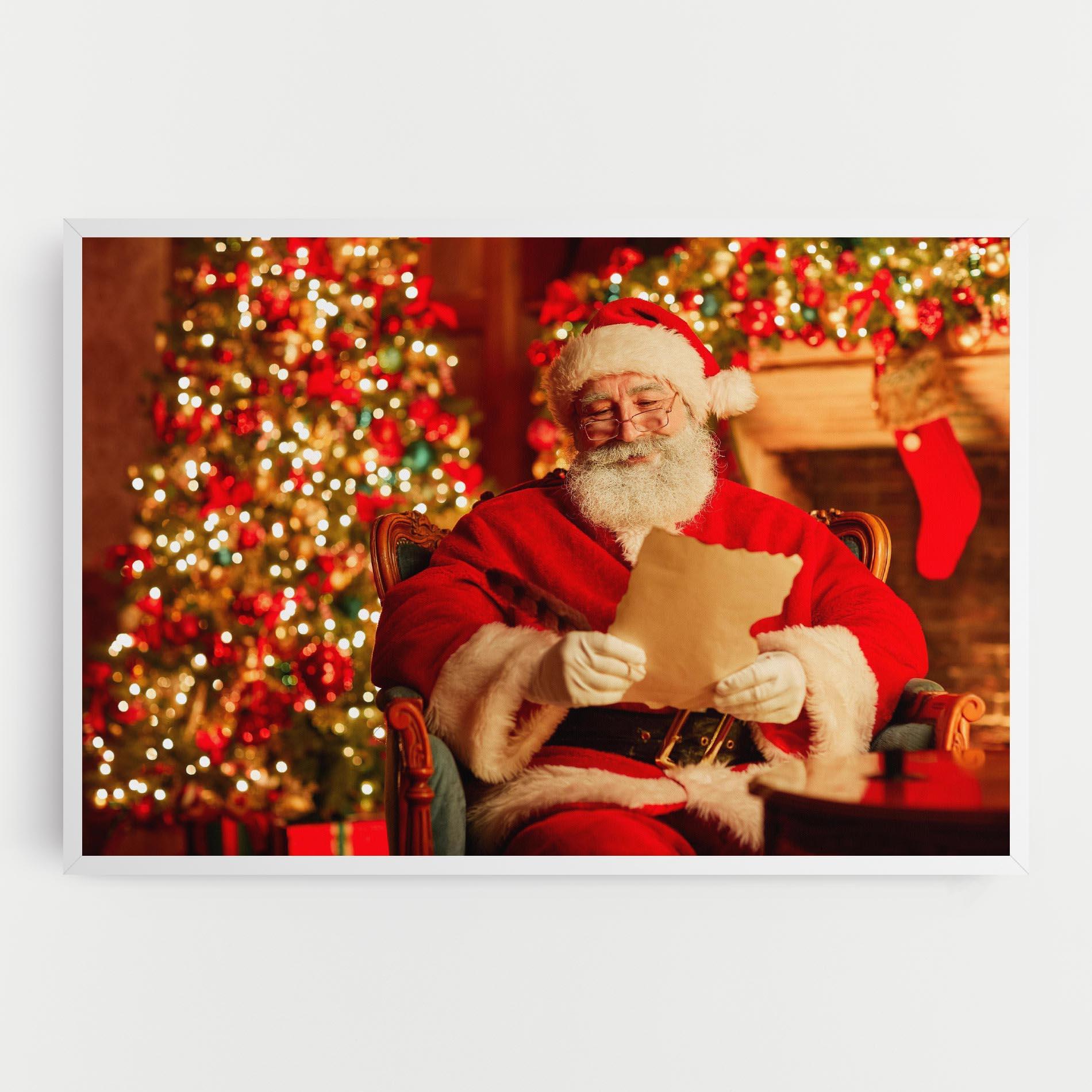 Leinwandbild Reading Christmas Letter mockup 0