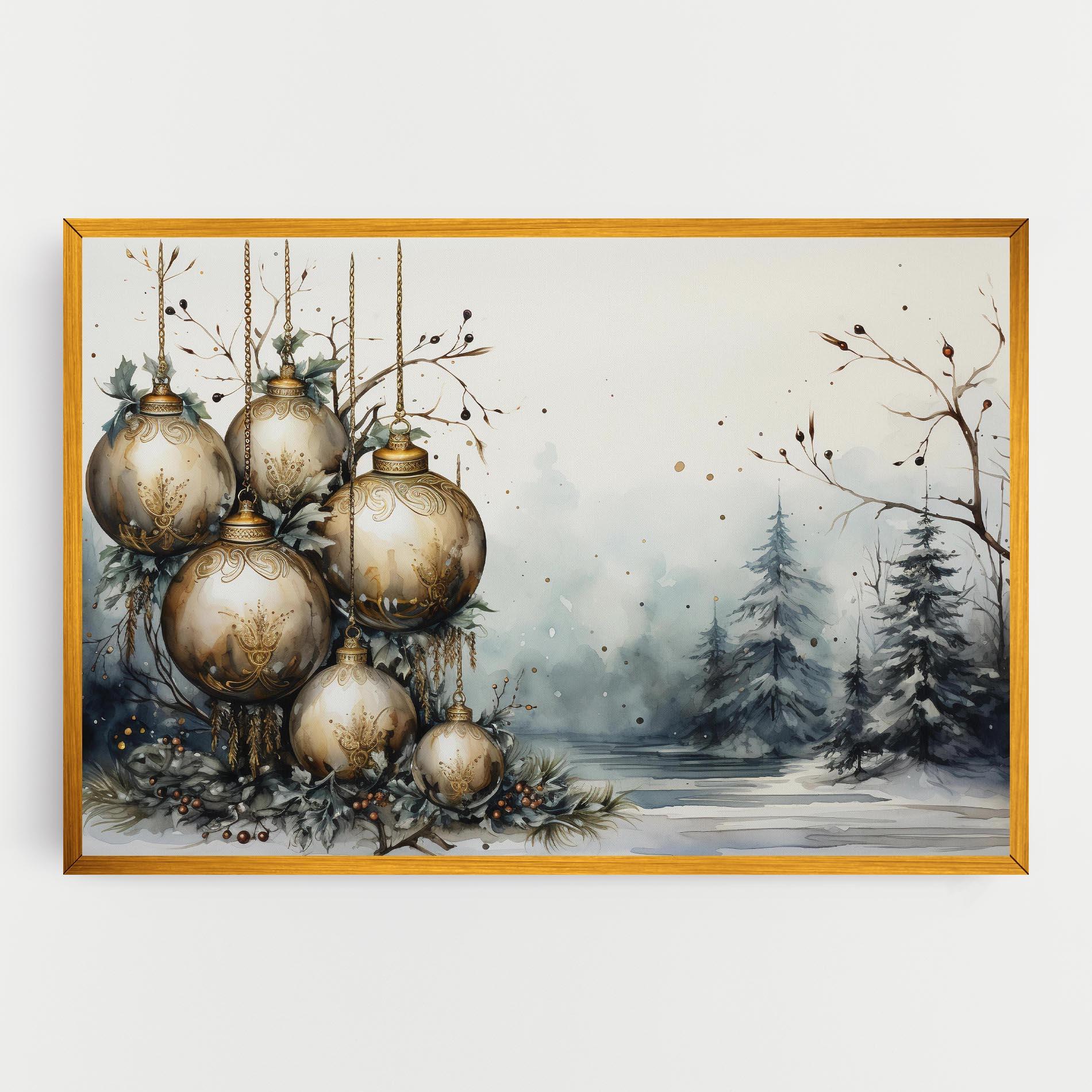 Leinwandbild Christmas Art Paper mockup 0