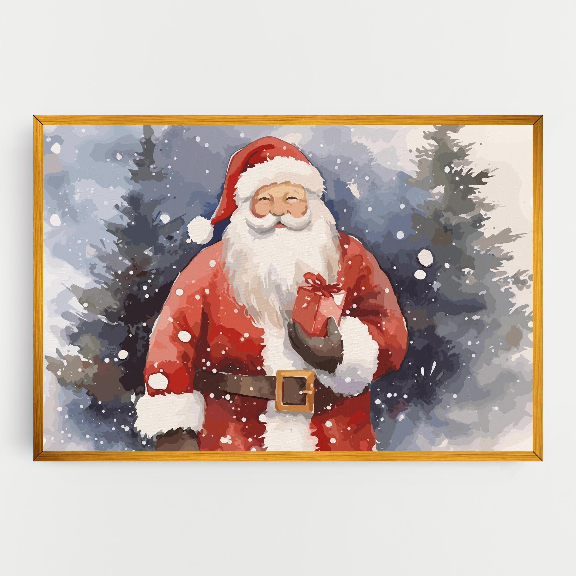 Leinwandbild Holding Gift mockup 0