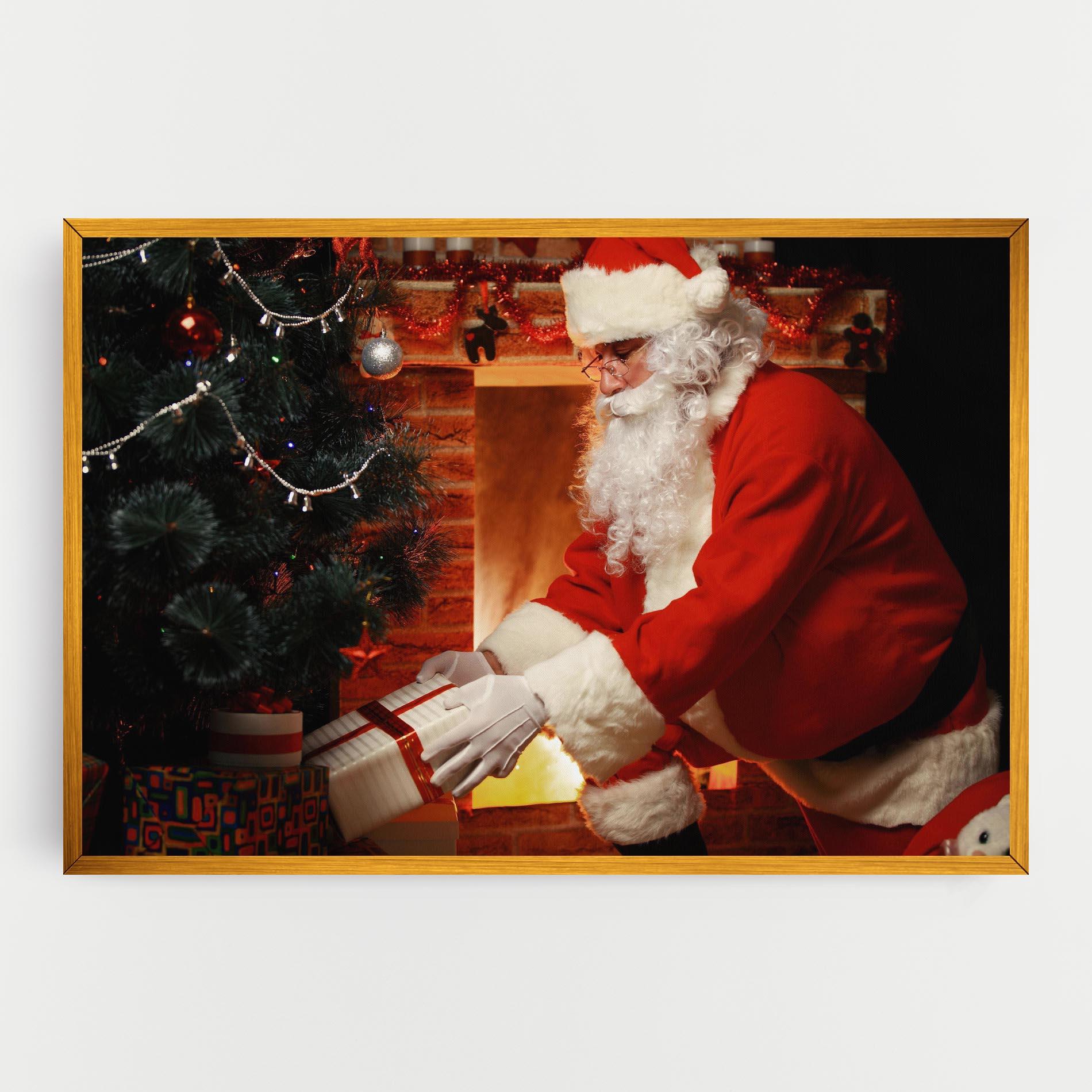 Leinwandbild Santa Brought Gifts mockup 0