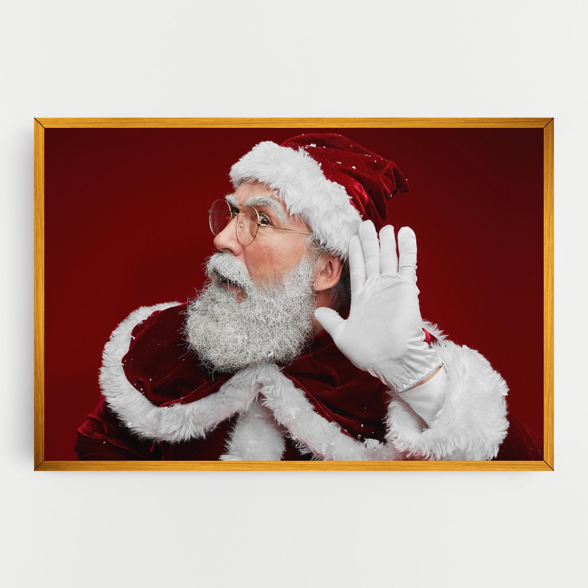 Leinwandbild Santa Cant Hear You mockup 0