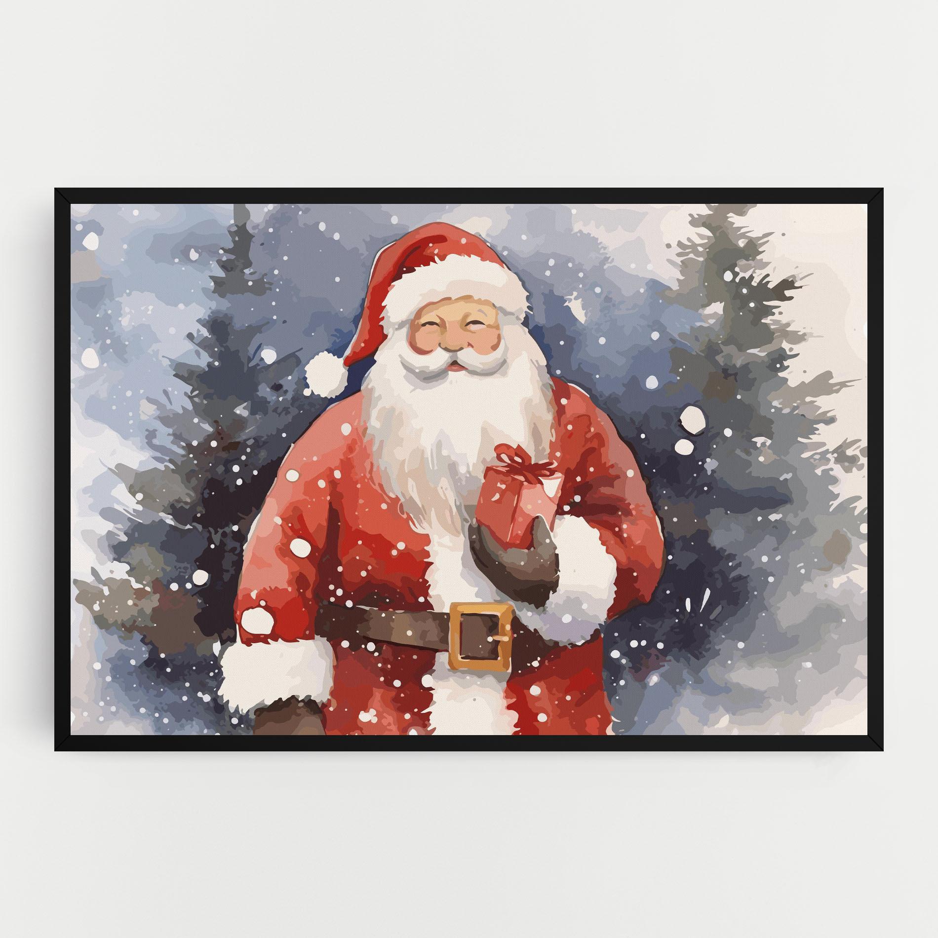 Leinwandbild Holding Gift mockup 0