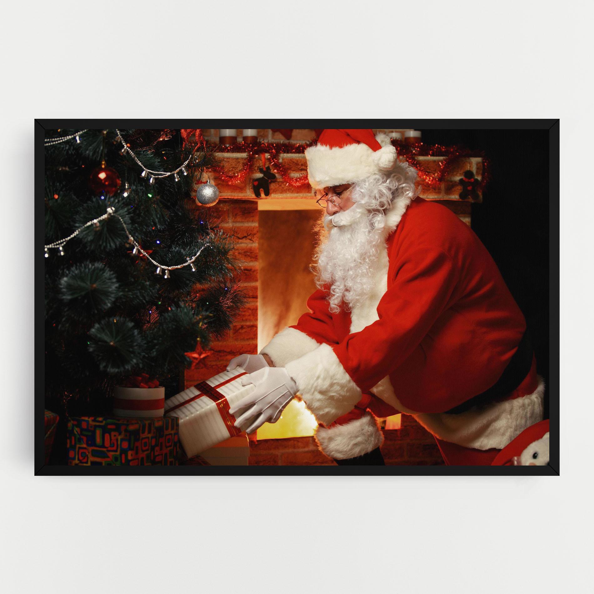 Leinwandbild Santa Brought Gifts mockup 0