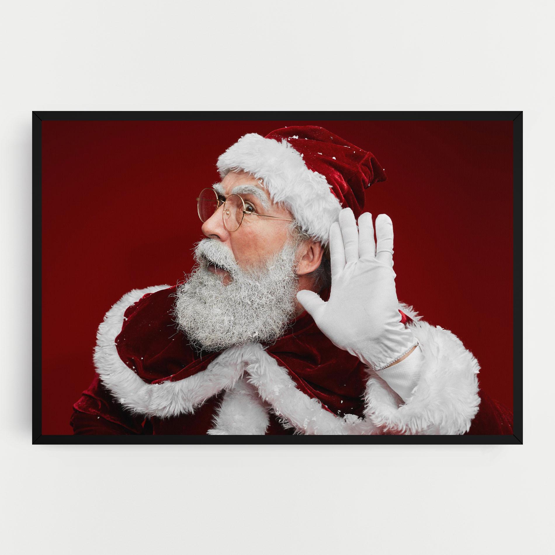 Leinwandbild Santa Cant Hear You mockup 0