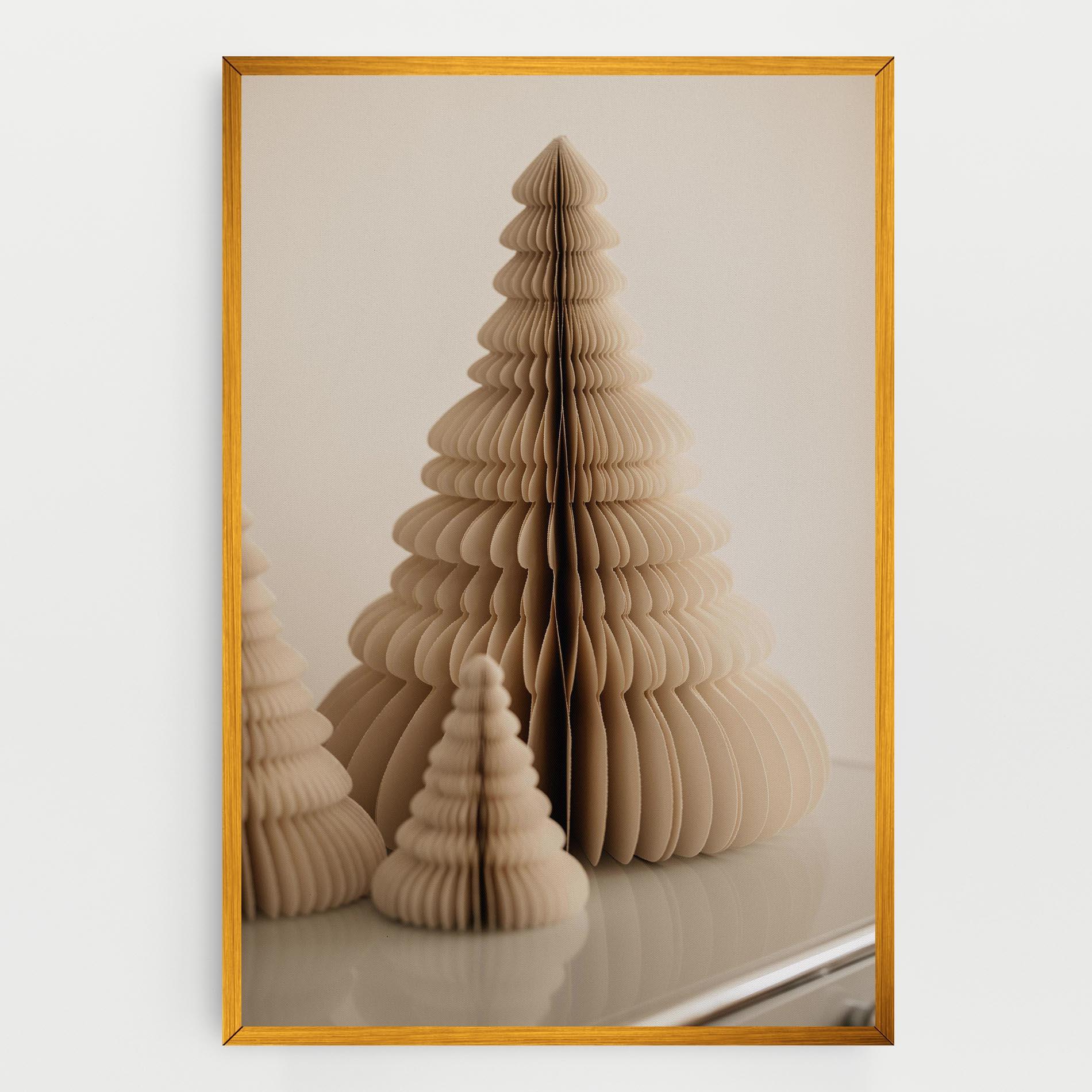 Leinwandbild Paper Tree mockup 0