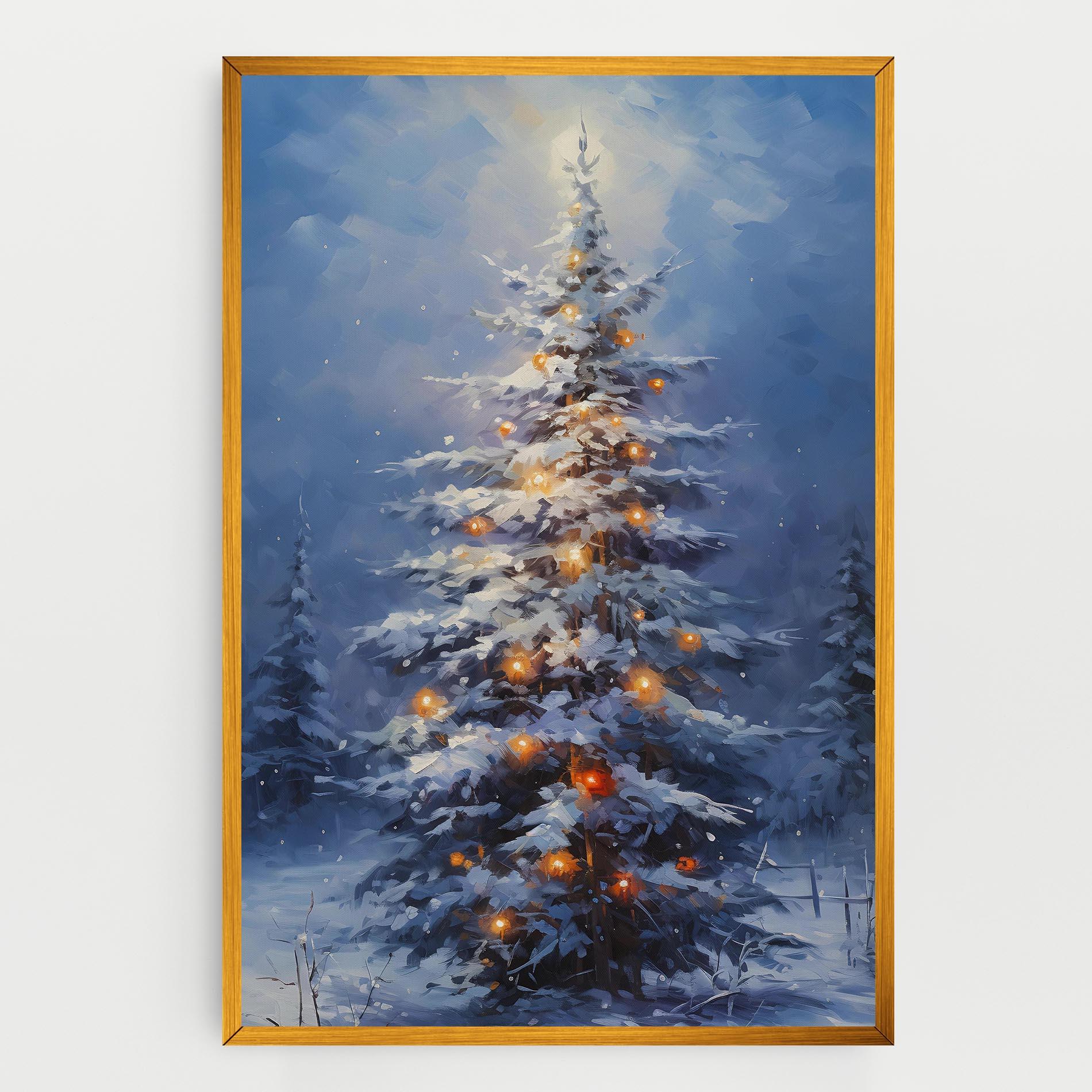 Leinwandbild Tall Slender Tree mockup 0