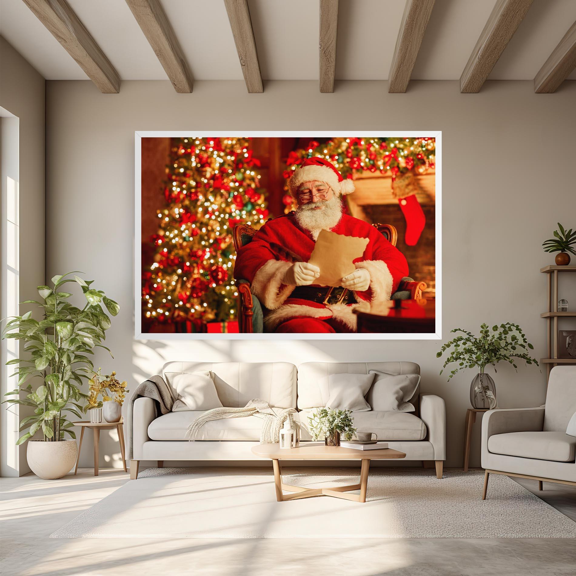 Leinwandbild Reading Christmas Letter mockup 6