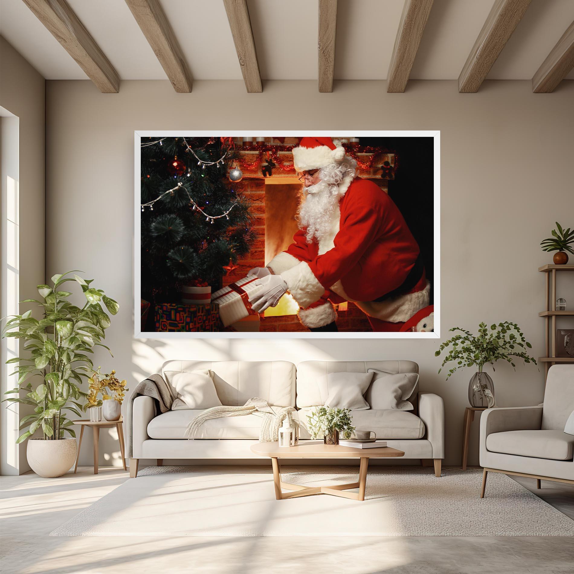 Leinwandbild Santa Brought Gifts mockup 6