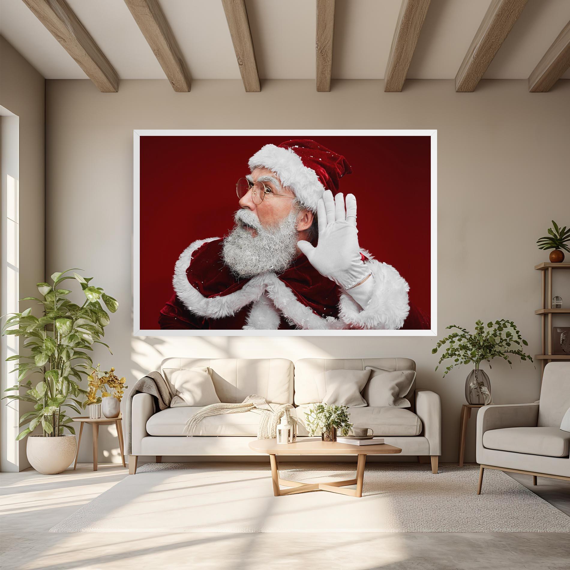 Leinwandbild Santa Cant Hear You mockup 6