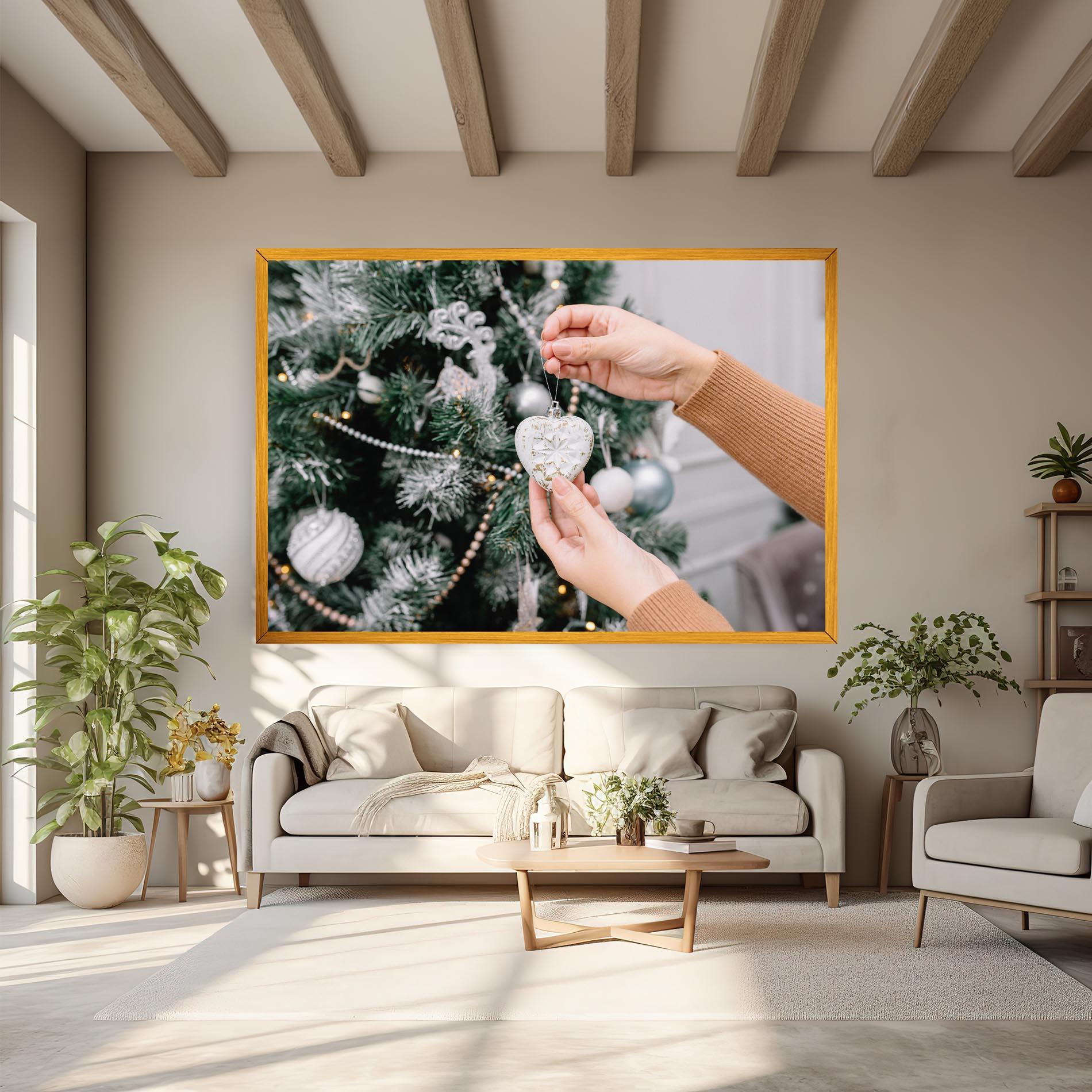 Leinwandbild Christmas Decorations mockup 6