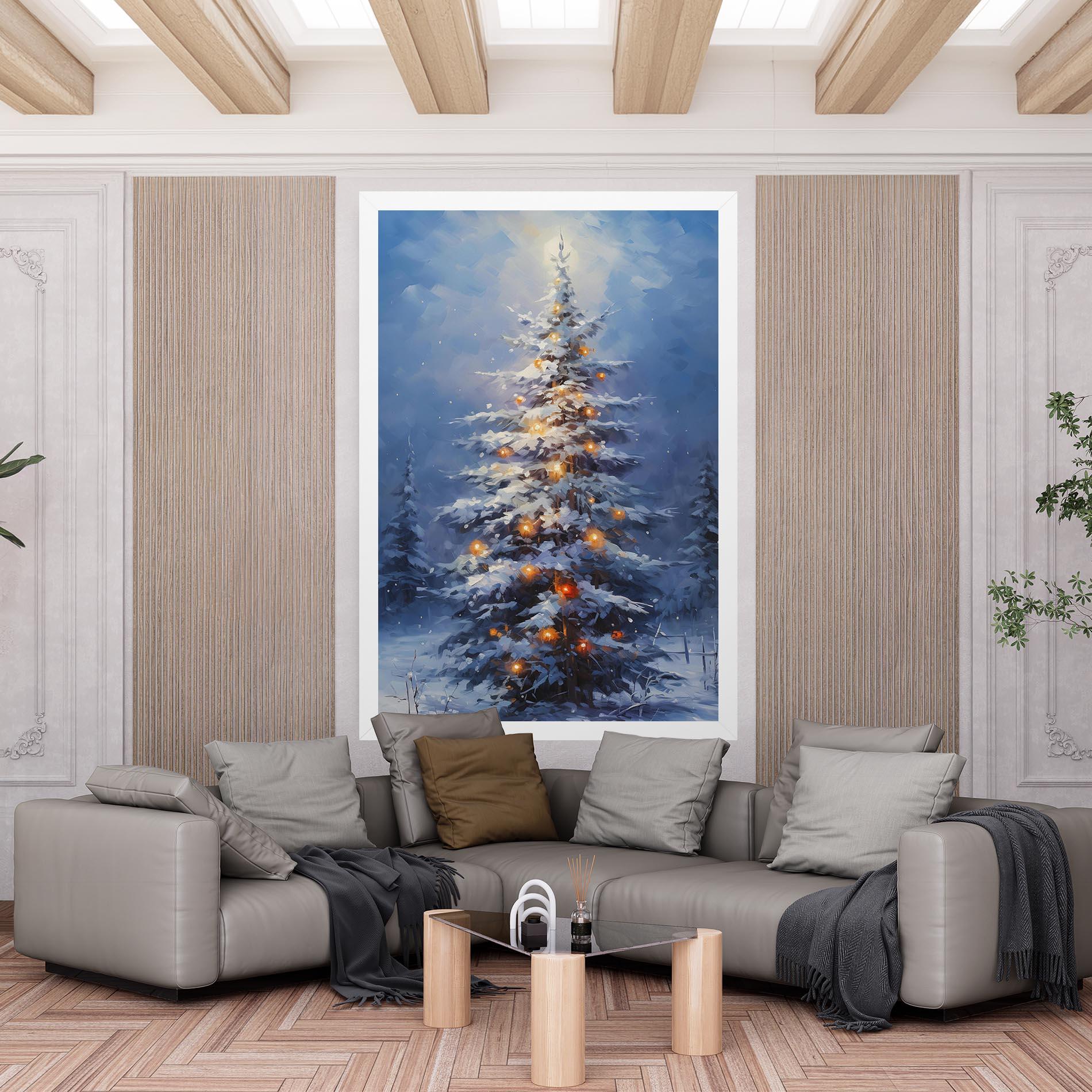 Leinwandbild Tall Slender Tree mockup 6