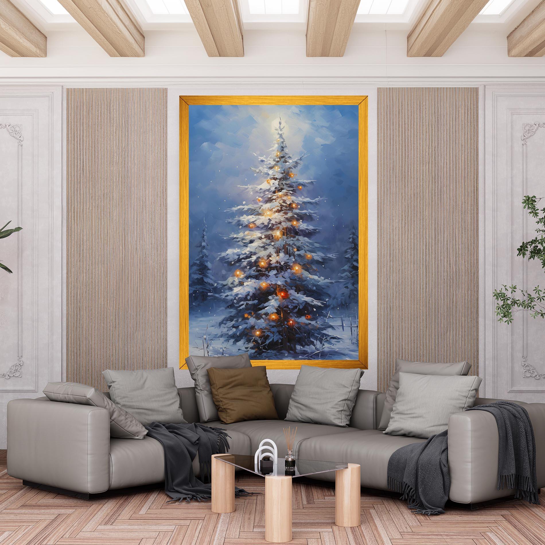 Leinwandbild Tall Slender Tree mockup 6