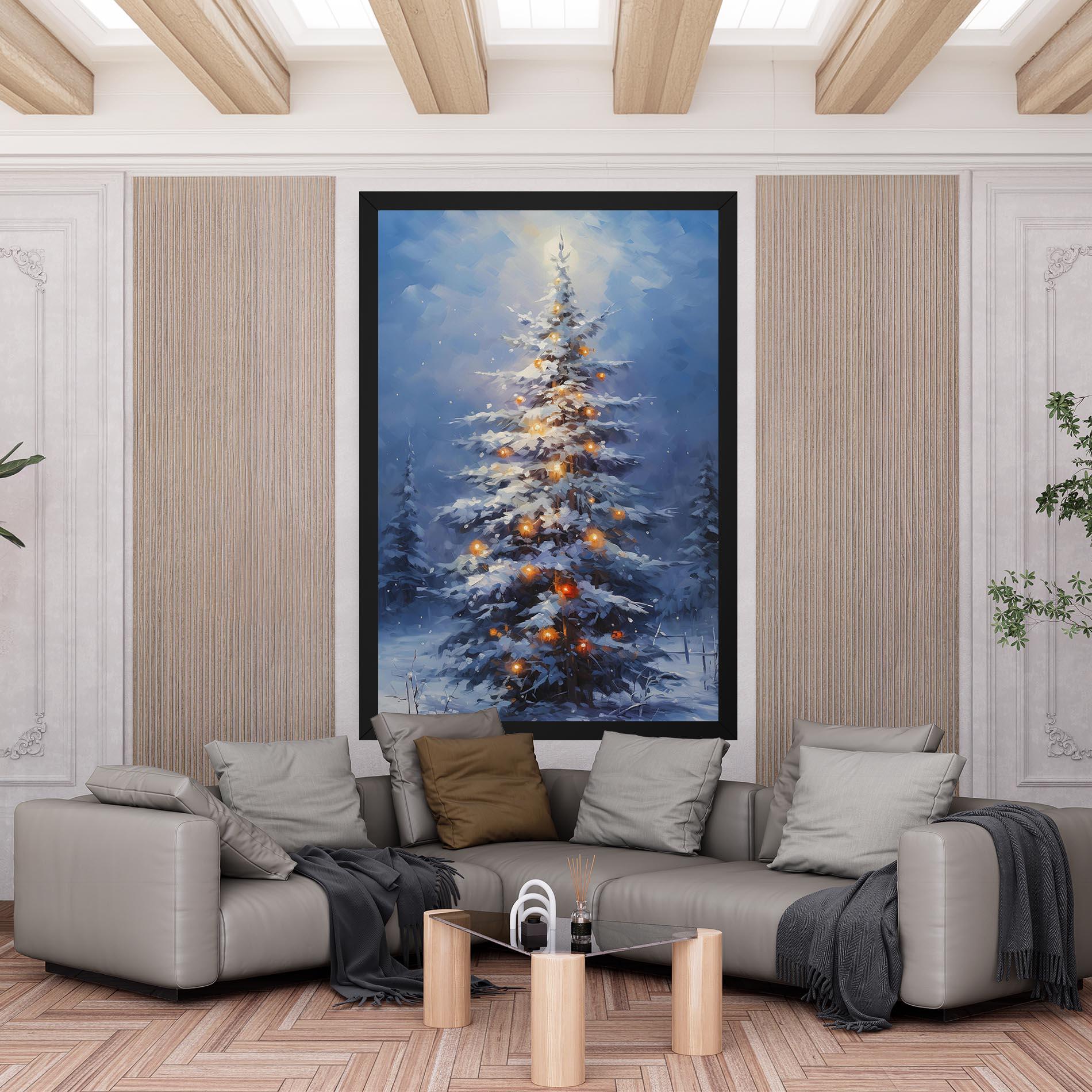 Leinwandbild Tall Slender Tree mockup 6