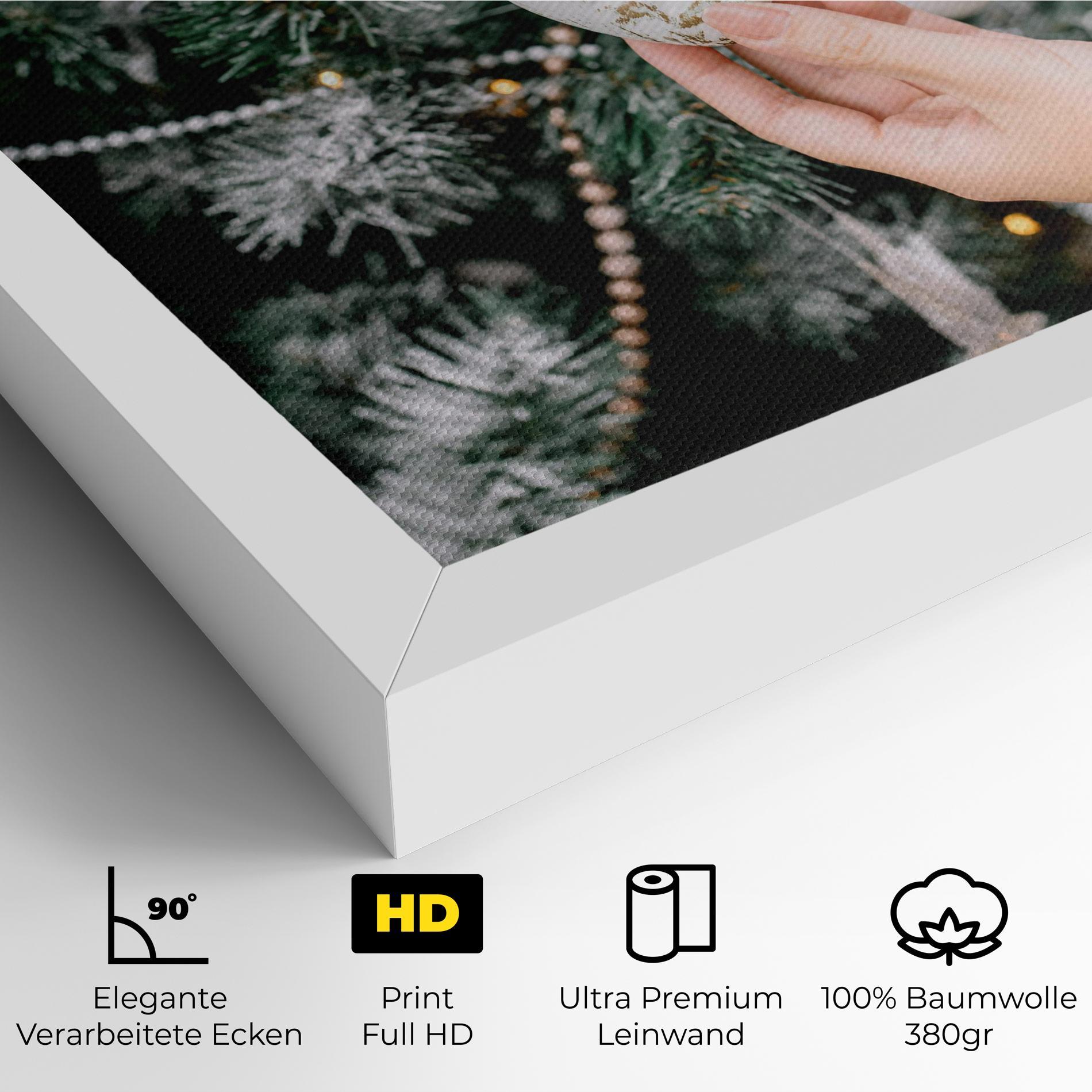 Leinwandbild Christmas Decorations mockup 4