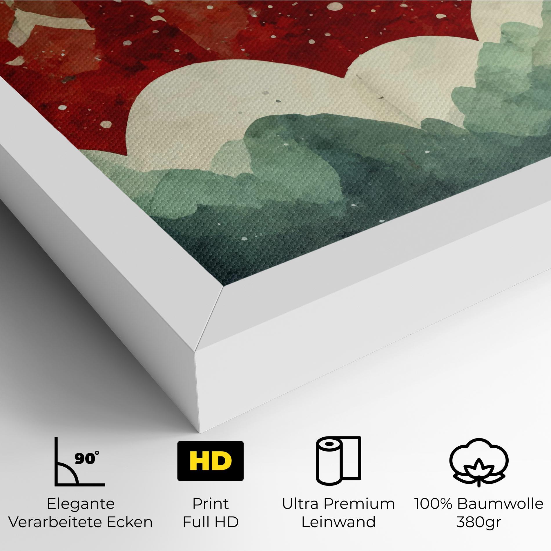 Leinwandbild Christmas Landscape mockup 4