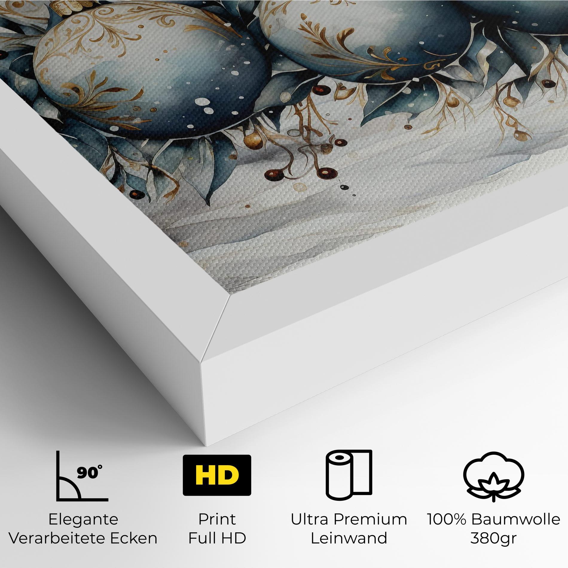 Leinwandbild Christmas Paper mockup 4