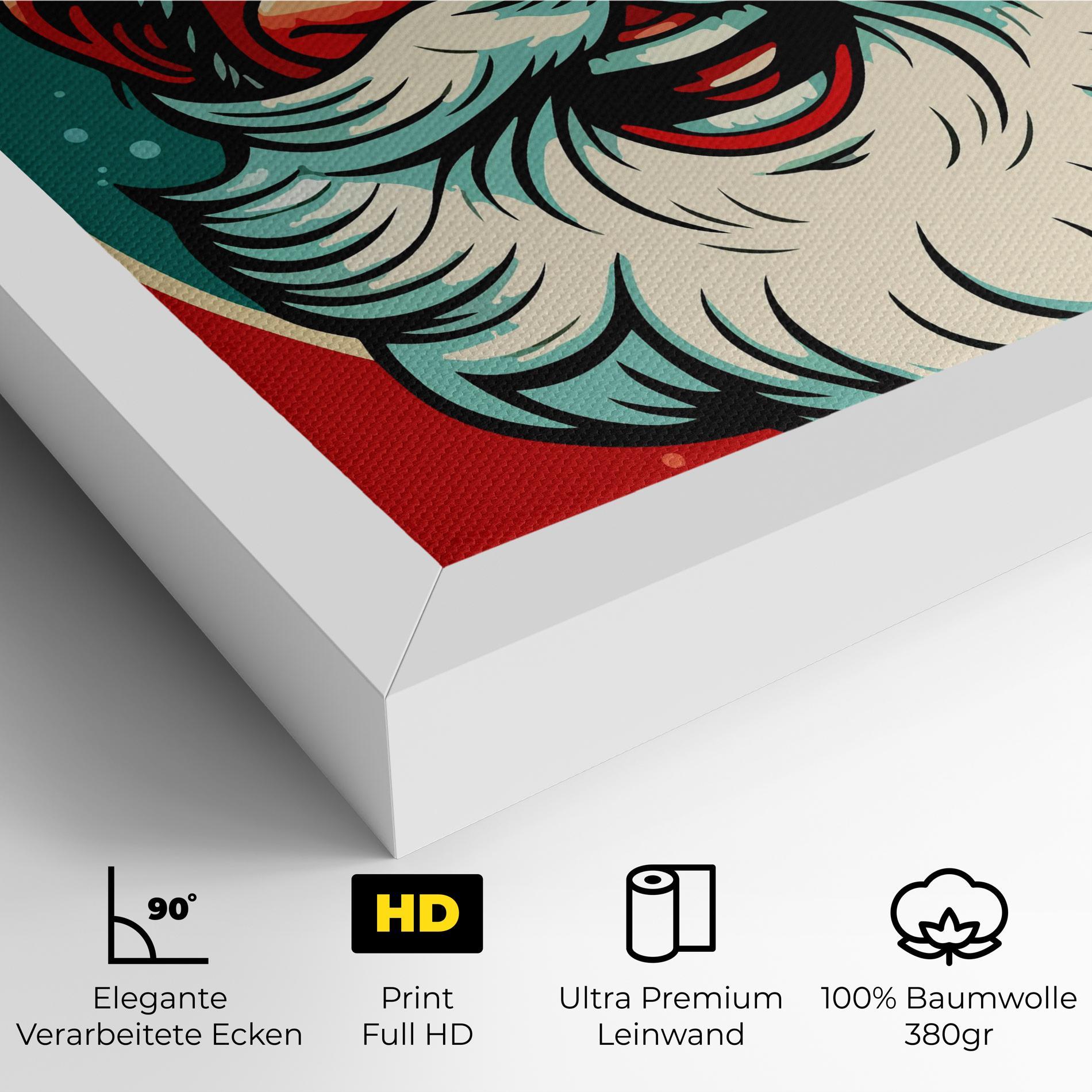 Leinwandbild Crazy Smile mockup 4