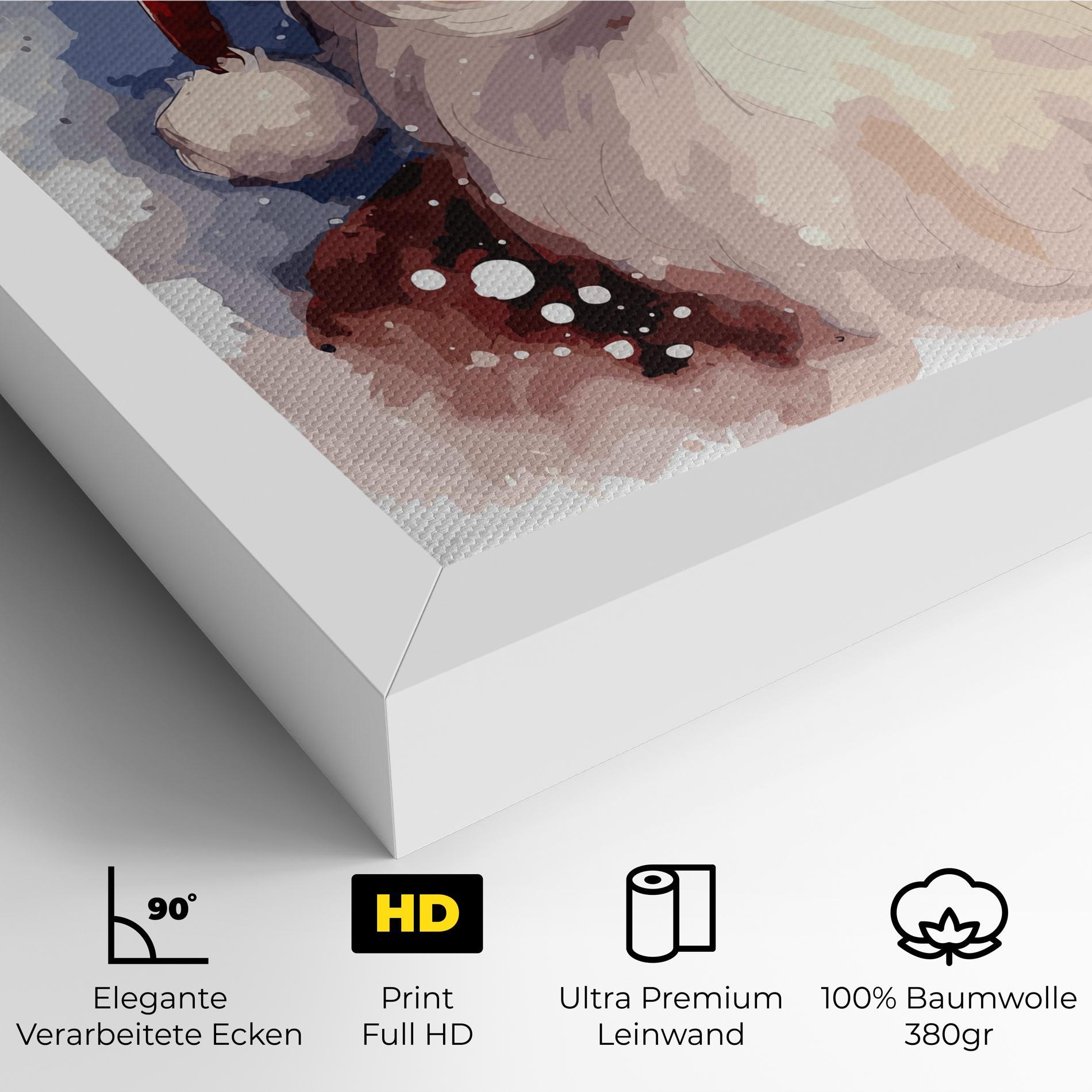 Leinwandbild Cute Santa mockup 4