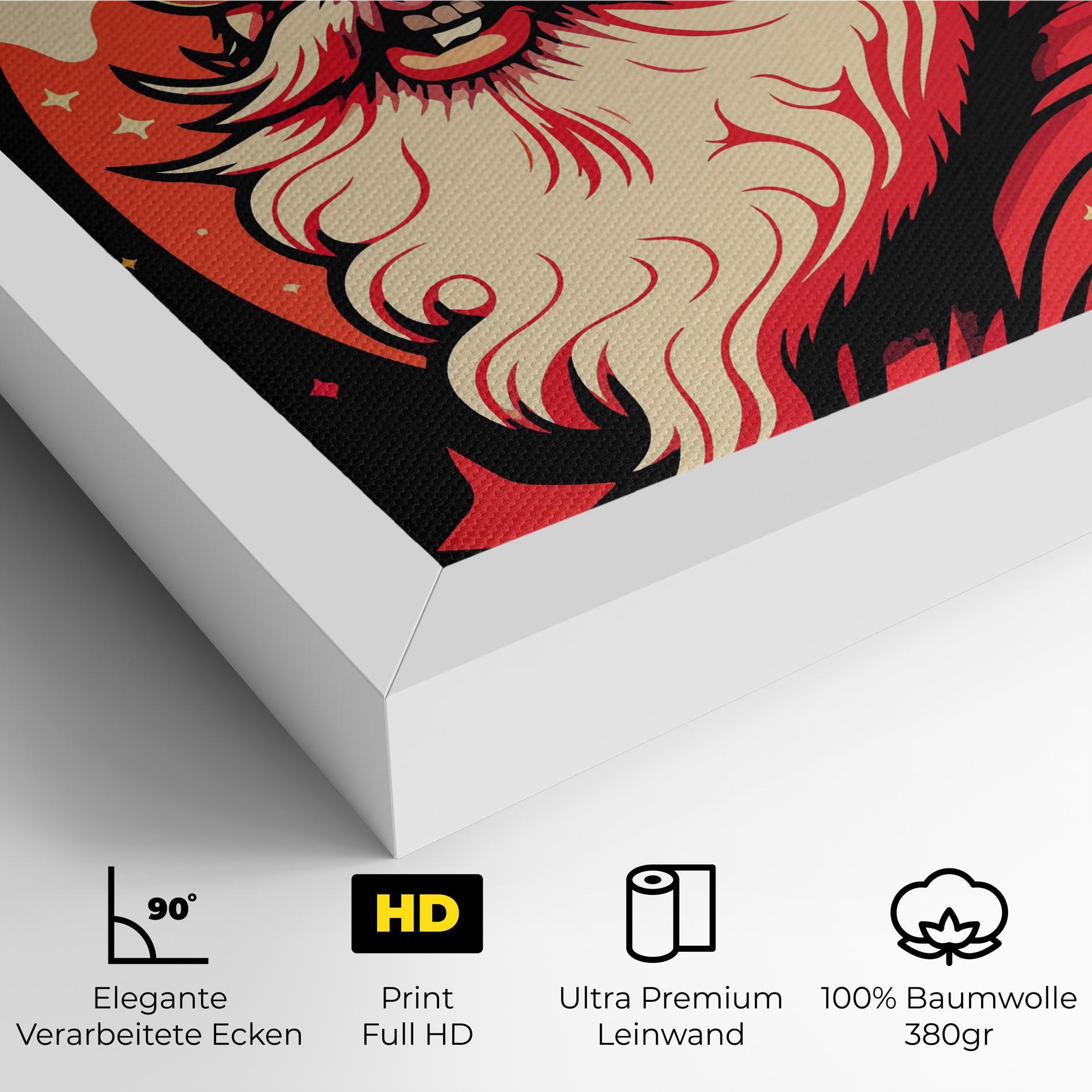 Leinwandbild Glasses Santa mockup 4