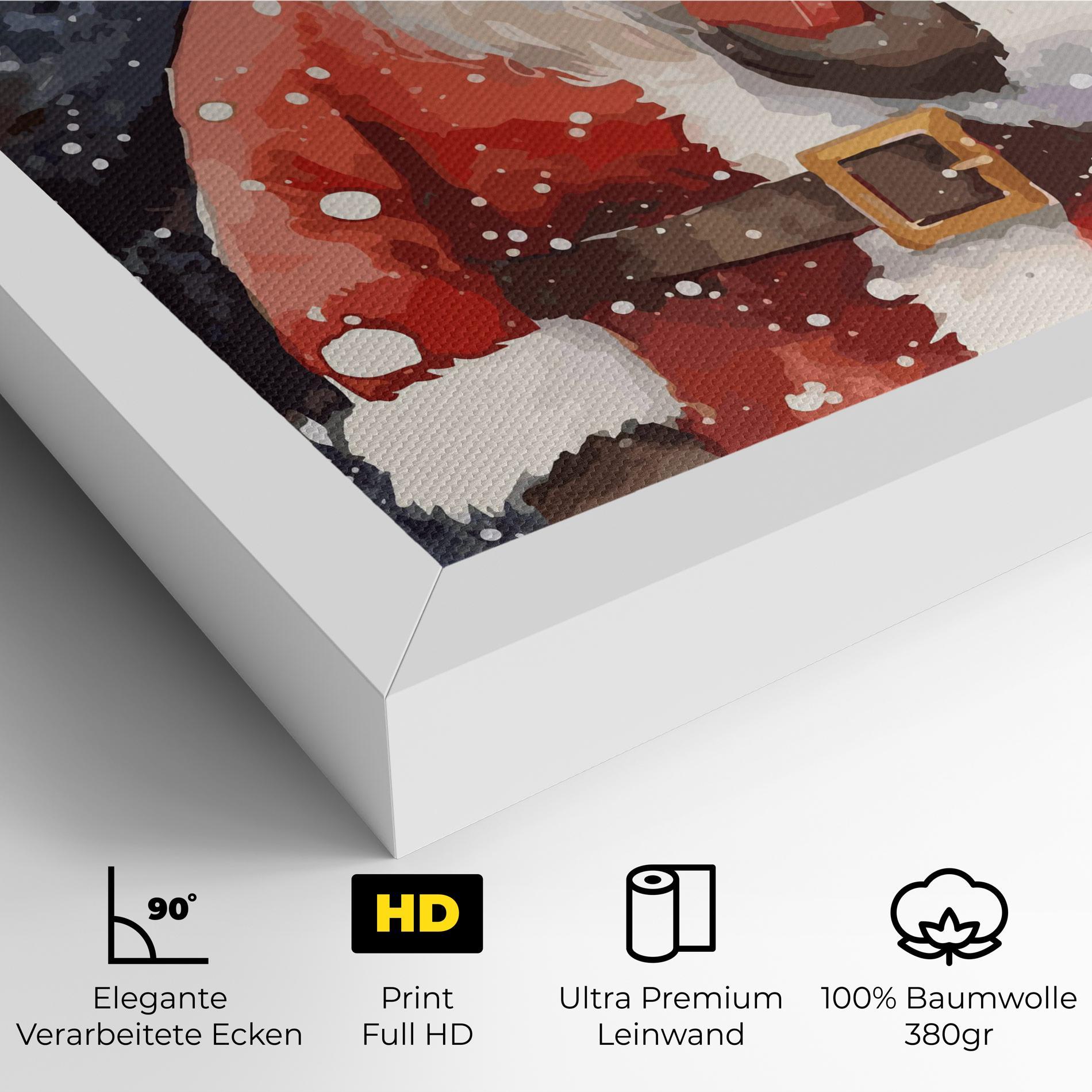 Leinwandbild Holding Gift mockup 4