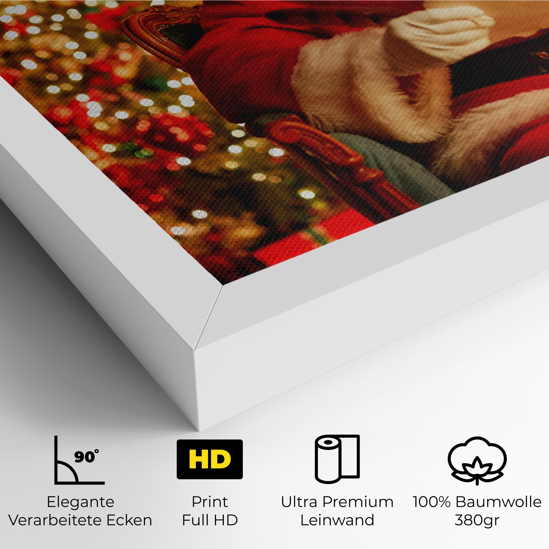 Leinwandbild Reading Christmas Letter mockup 4