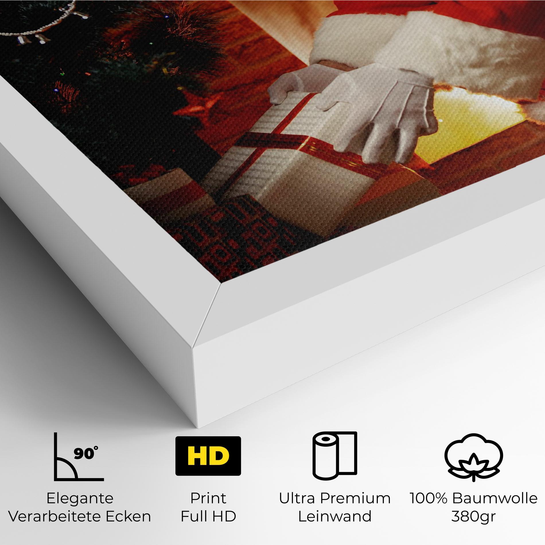Leinwandbild Santa Brought Gifts mockup 4