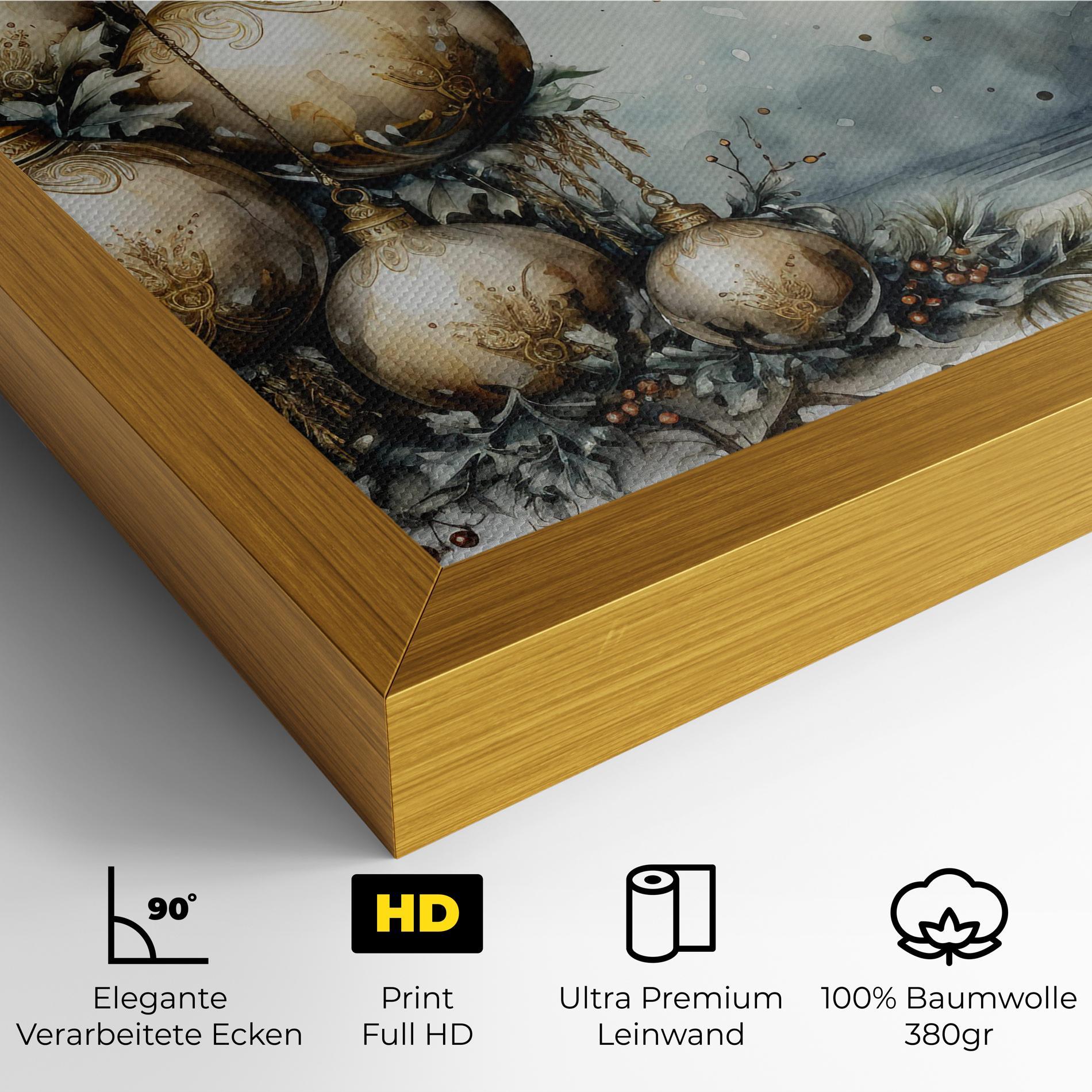 Leinwandbild Christmas Art Paper mockup 4