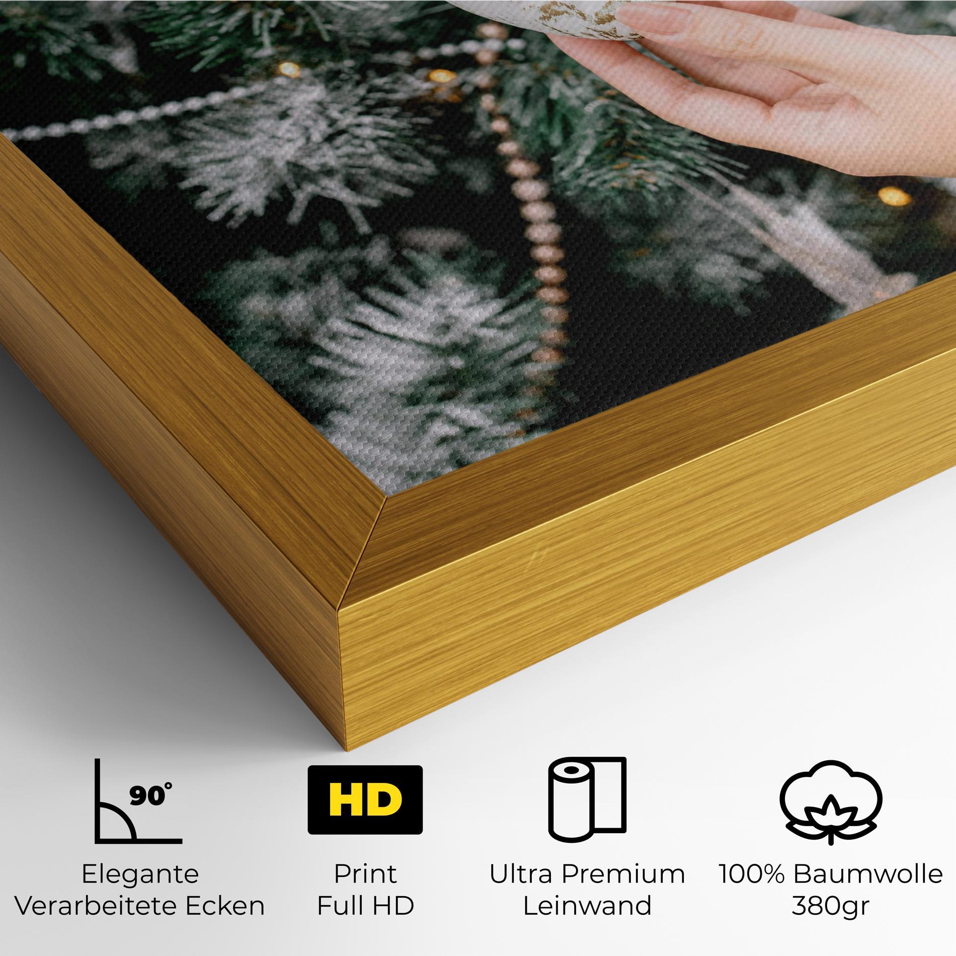 Leinwandbild Christmas Decorations mockup 4