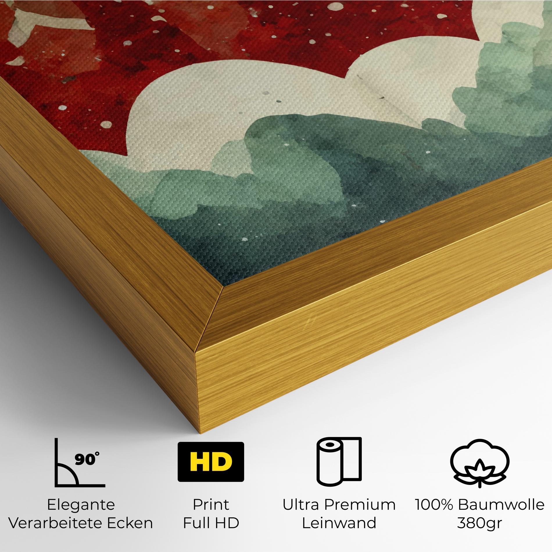 Leinwandbild Christmas Landscape mockup 4