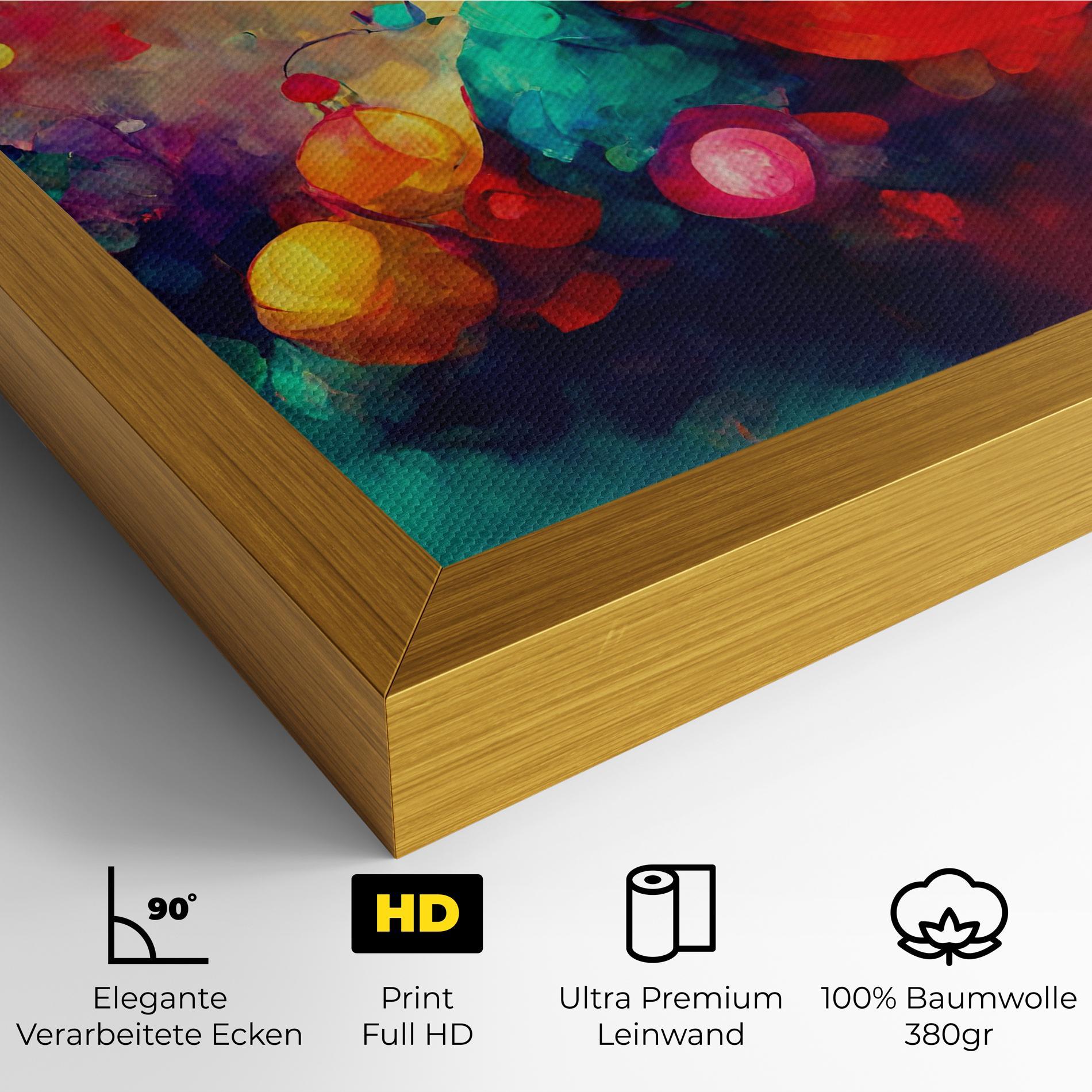 Leinwandbild Colorfull Winter mockup 4