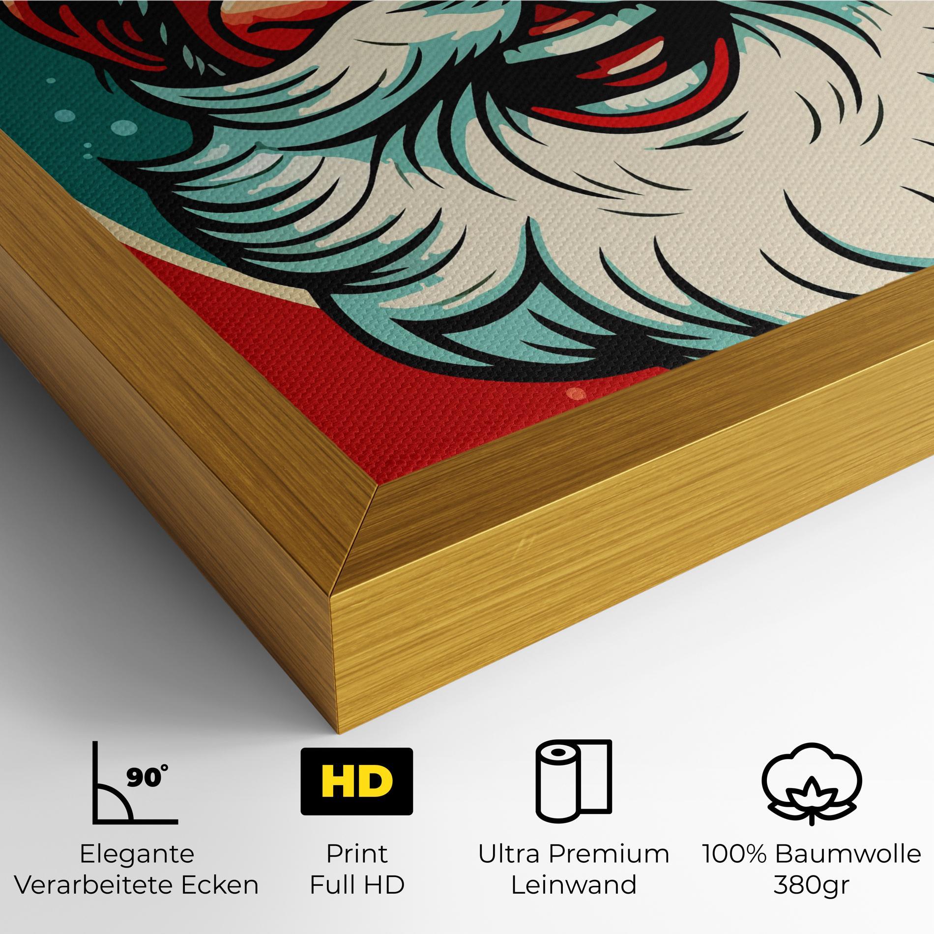 Leinwandbild Crazy Smile mockup 4