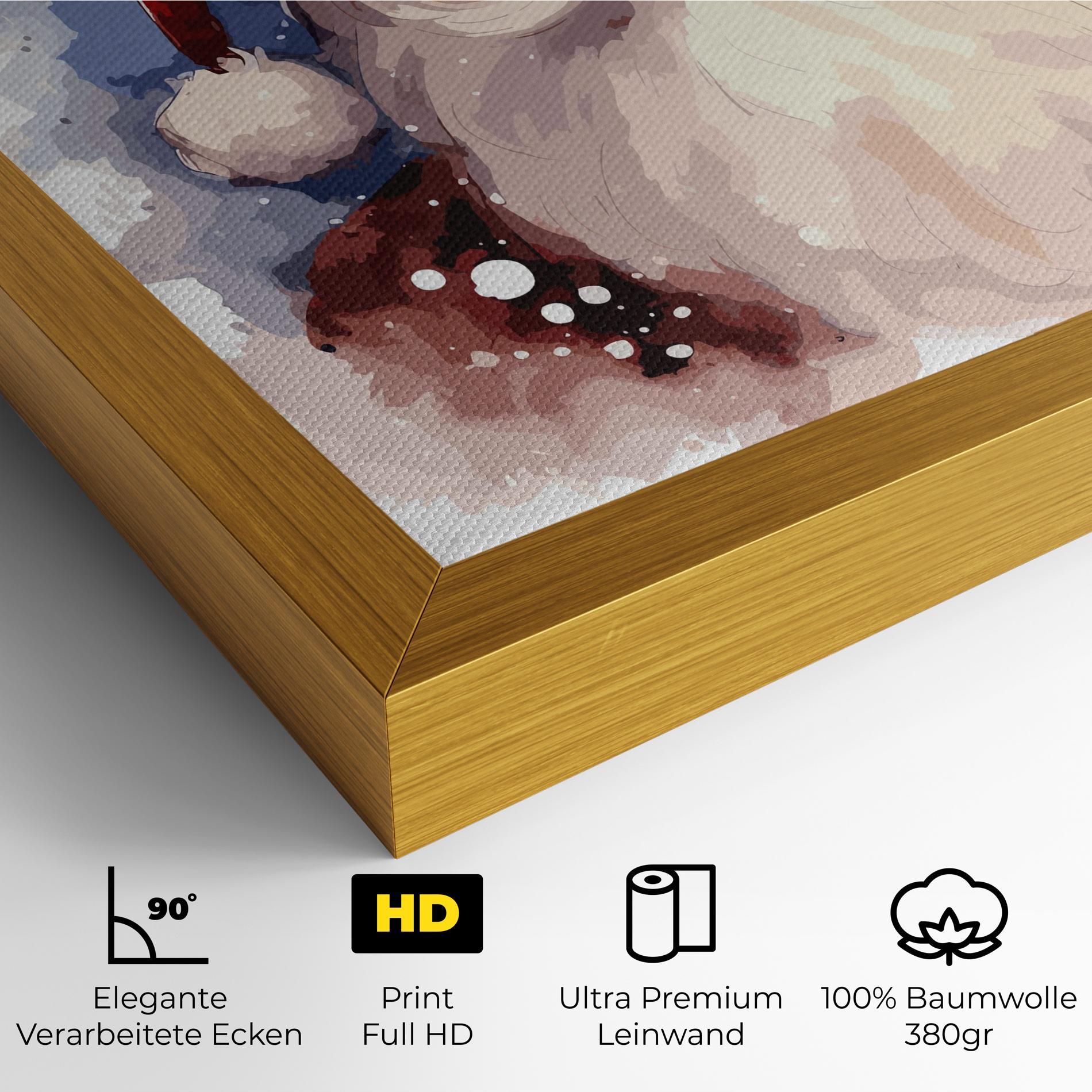 Leinwandbild Cute Santa mockup 4