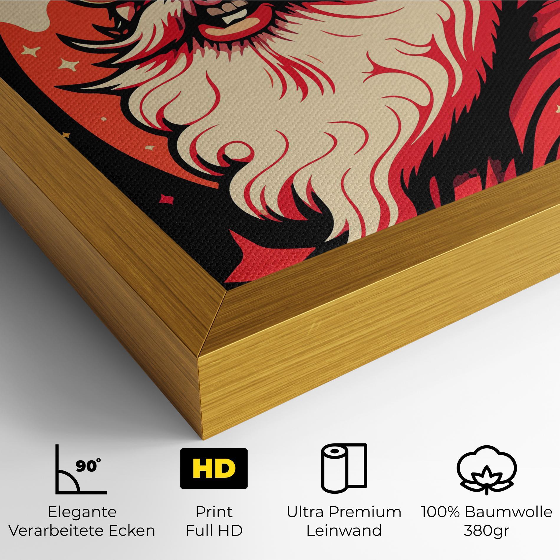 Leinwandbild Glasses Santa mockup 4