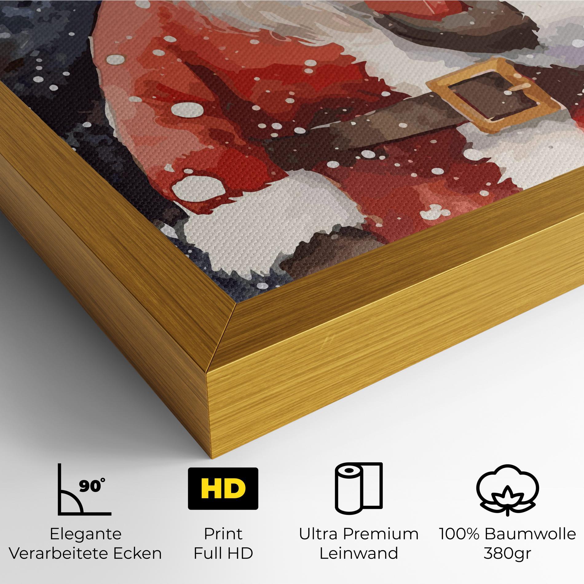 Leinwandbild Holding Gift mockup 4