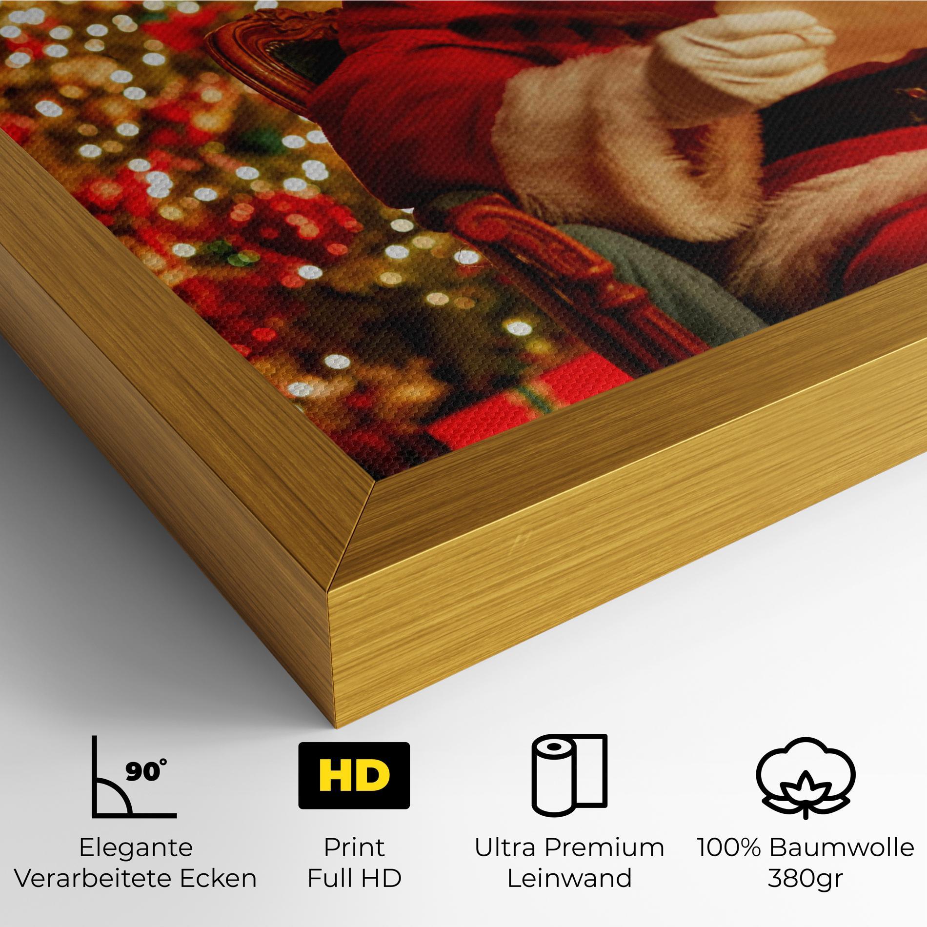 Leinwandbild Reading Christmas Letter mockup 4