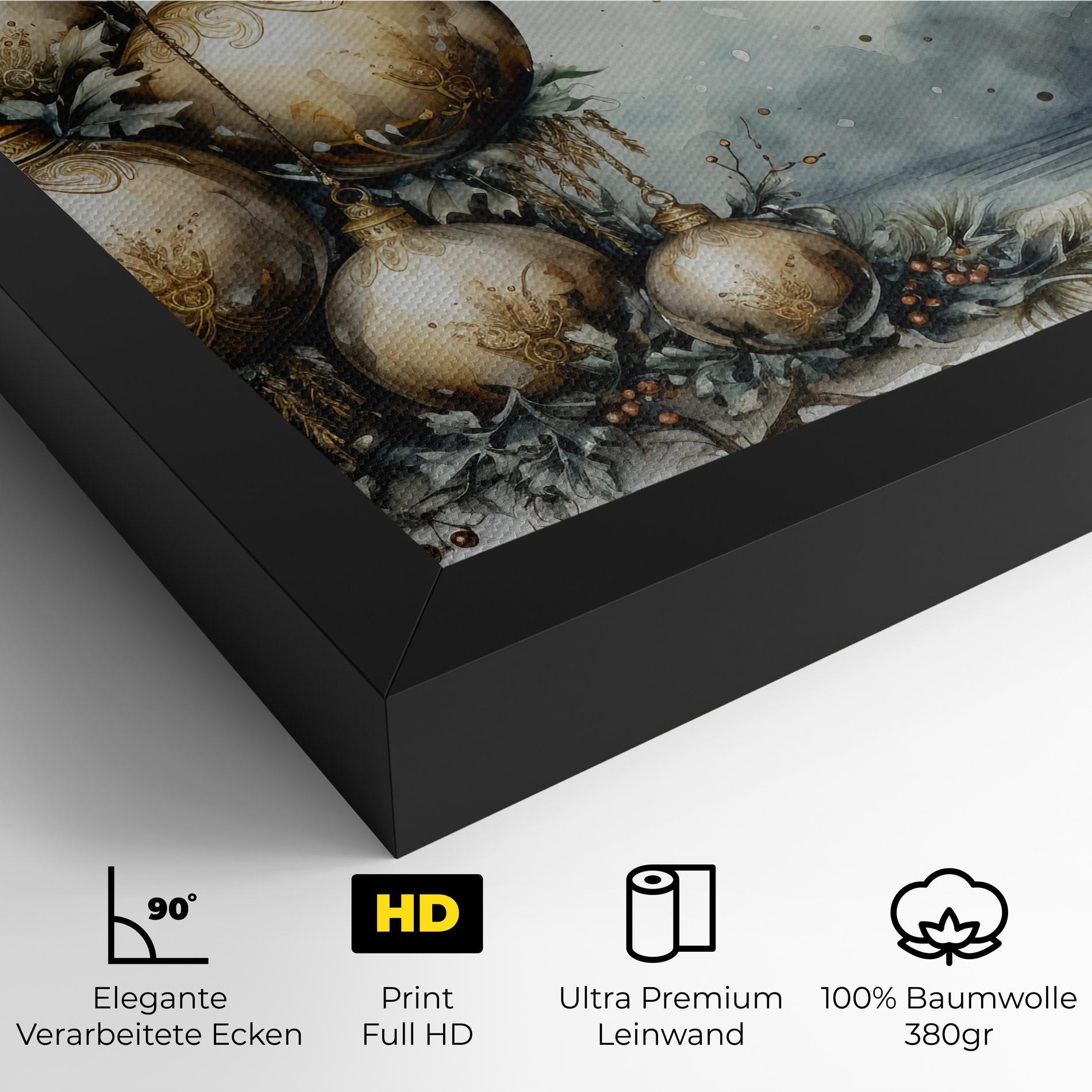 Leinwandbild Christmas Art Paper mockup 4