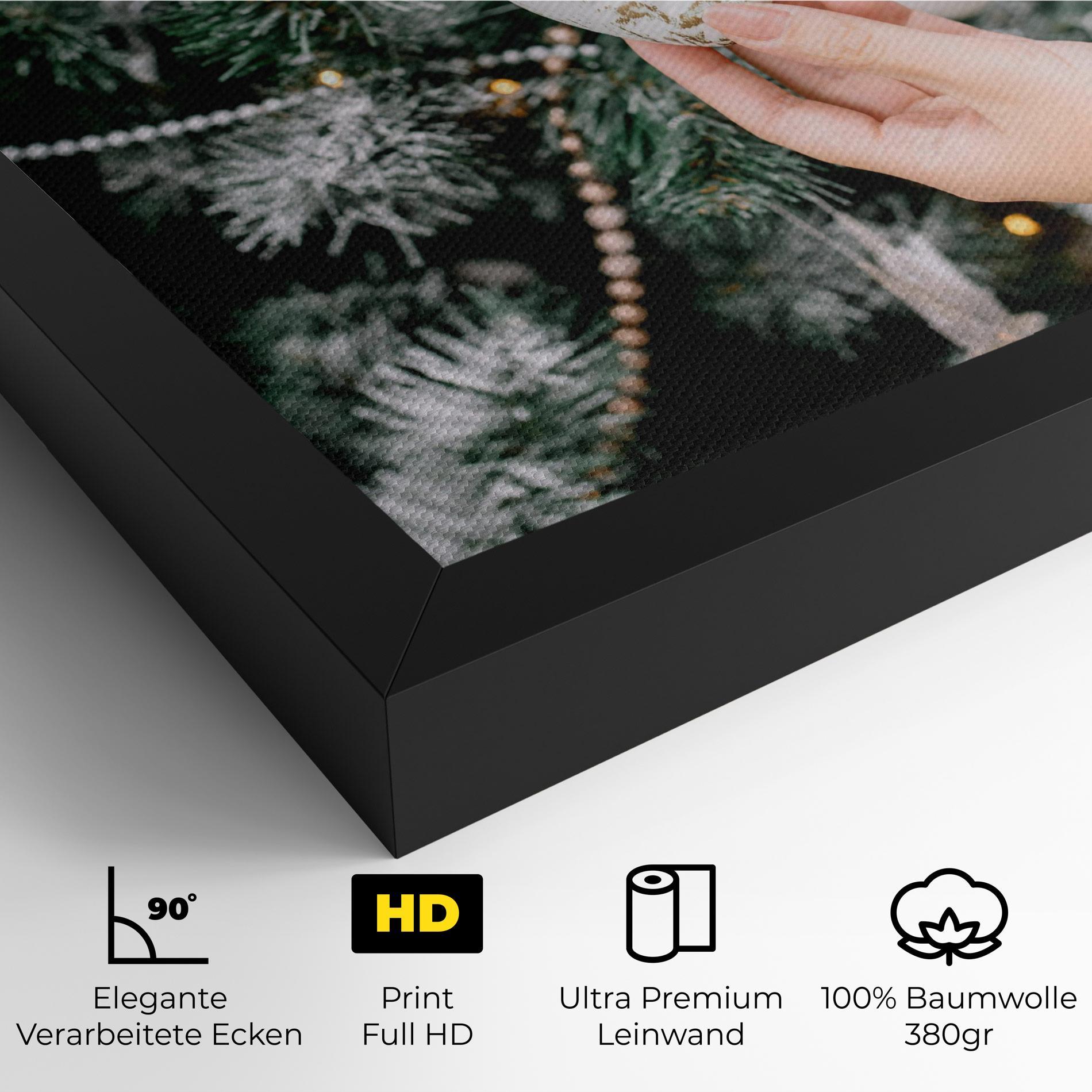 Leinwandbild Christmas Decorations mockup 4