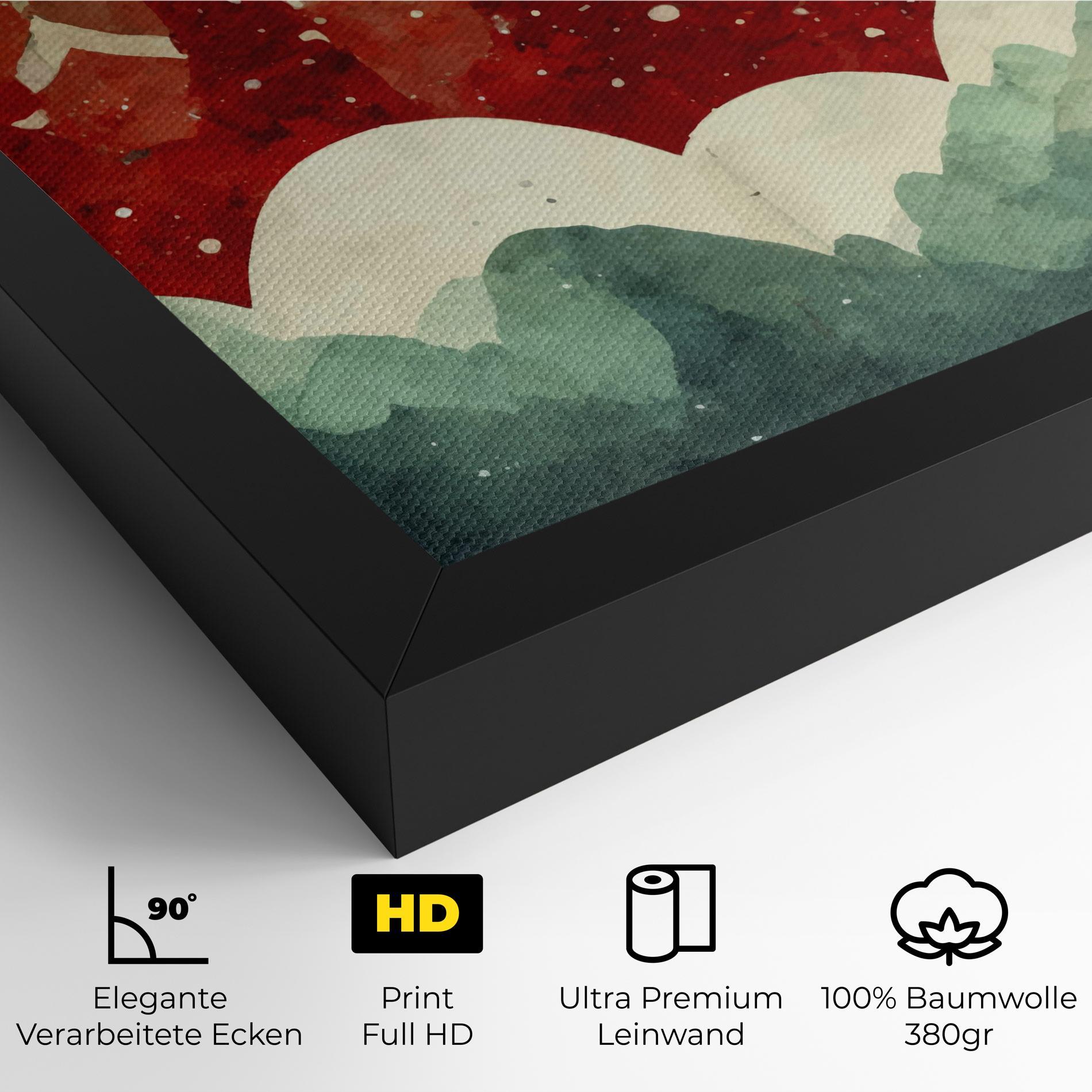 Leinwandbild Christmas Landscape mockup 4