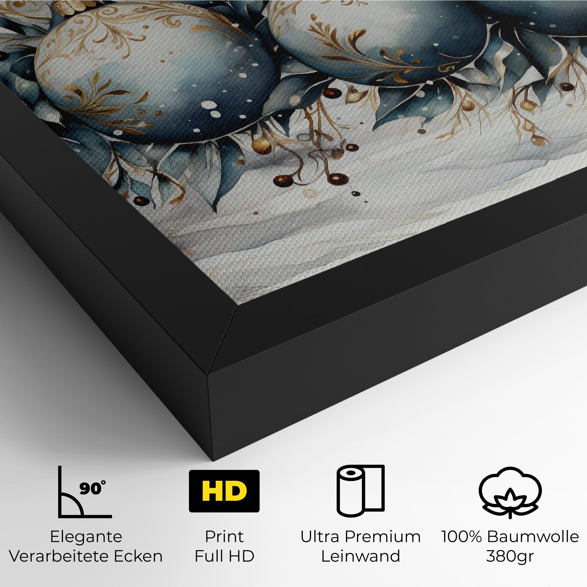 Leinwandbild Christmas Paper mockup 4