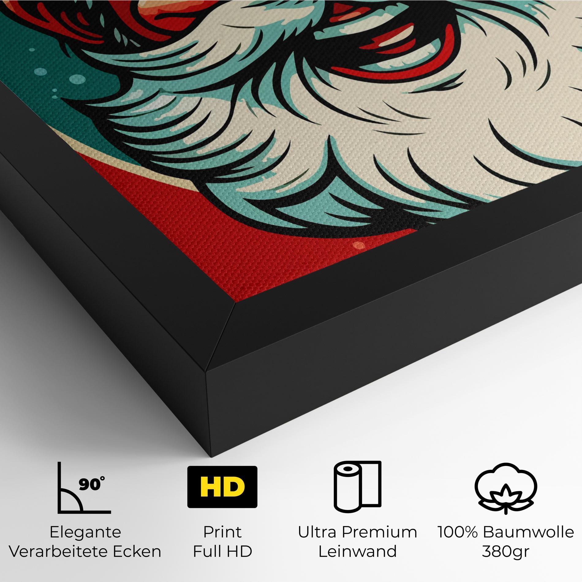 Leinwandbild Crazy Smile mockup 4