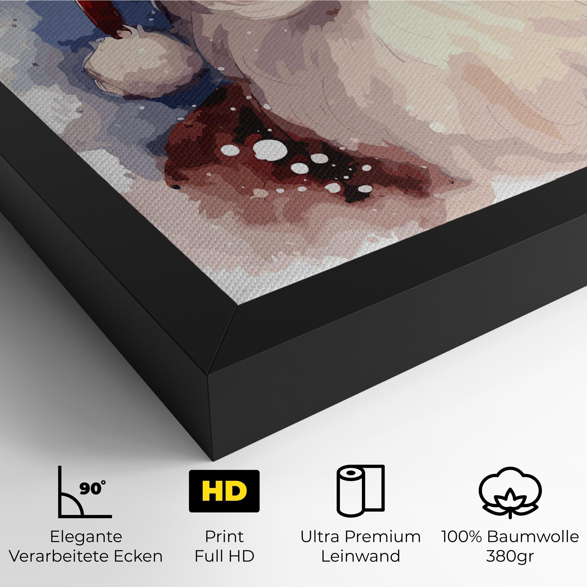 Leinwandbild Cute Santa mockup 4